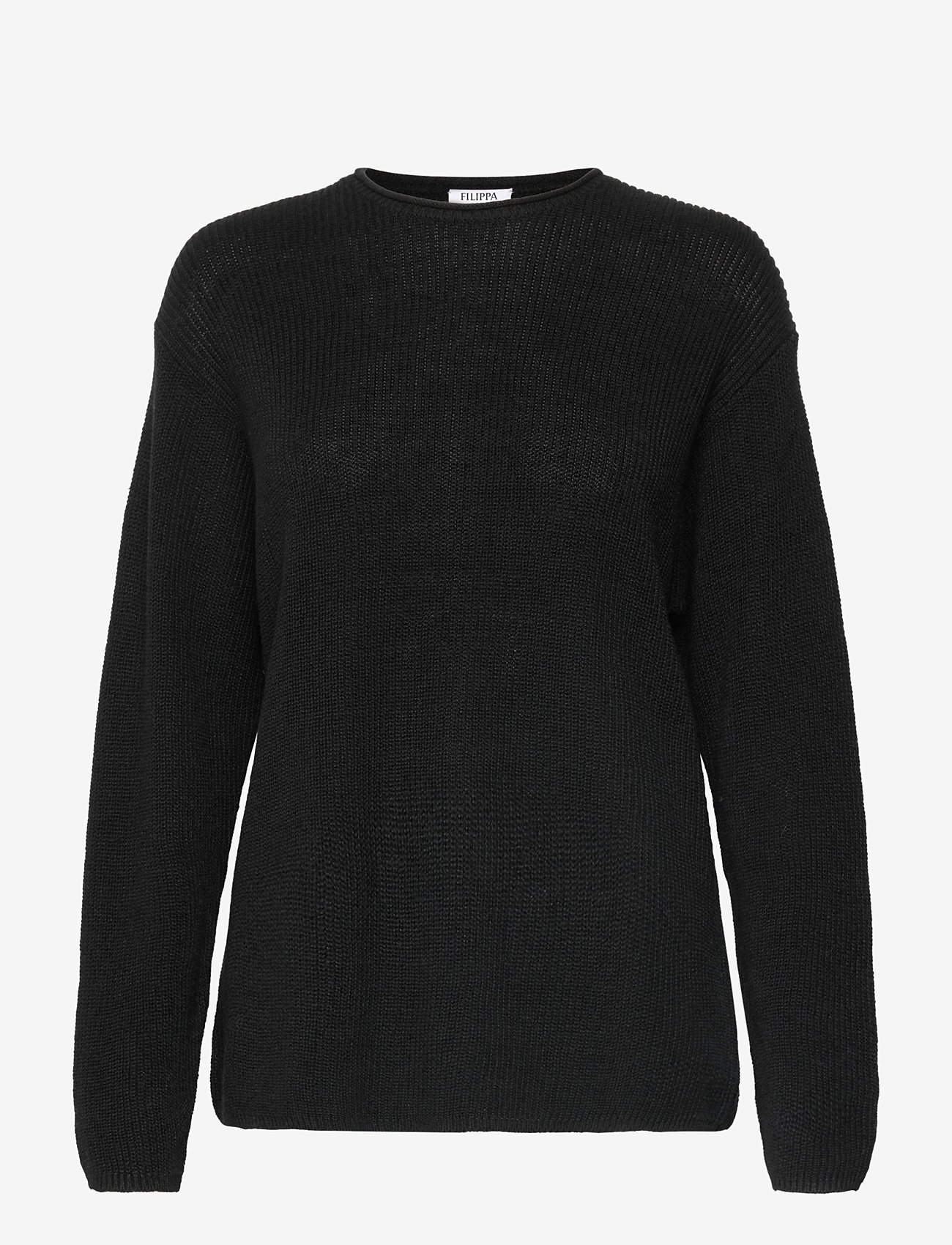 Filippa K - Relaxed Linen Sweater - black - 0