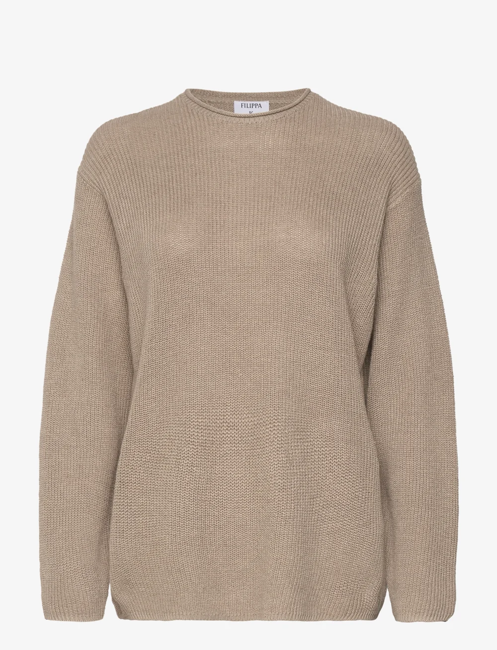 Filippa K - Relaxed Linen Sweater - stickade tröjor - moss grey - 0