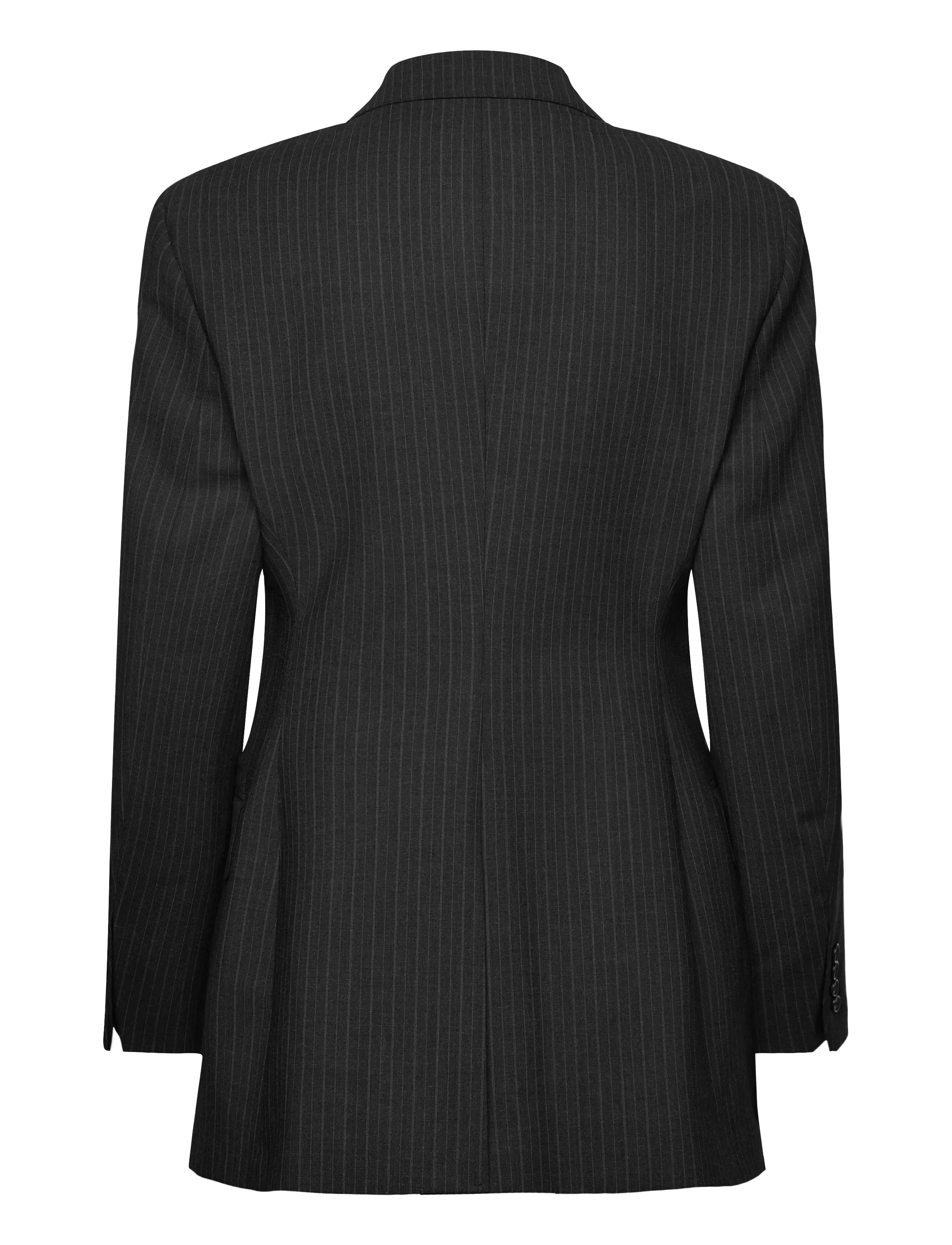 Filippa K - Hourglass Pinstripe Blazer - enkeltradede blazere - anthracite melange - 1