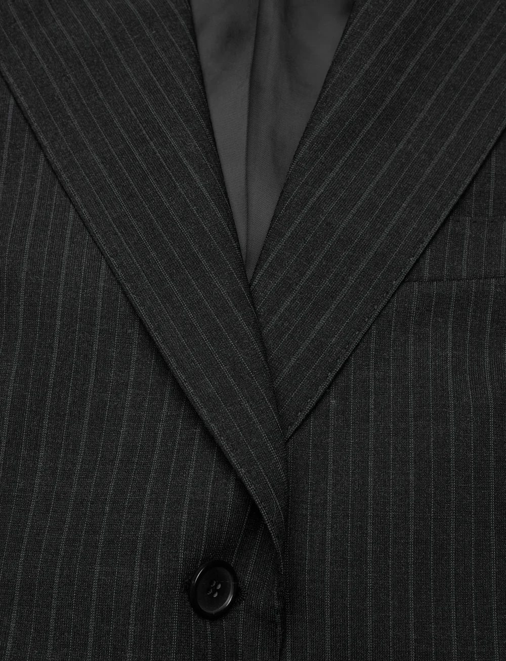 Filippa K - Hourglass Pinstripe Blazer - enkelknäppta kavajer - anthracite melange - 2
