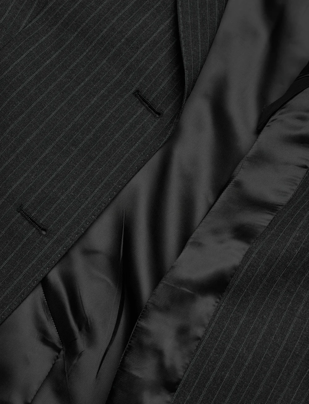 Filippa K - Hourglass Pinstripe Blazer - enkelknäppta kavajer - anthracite melange - 4