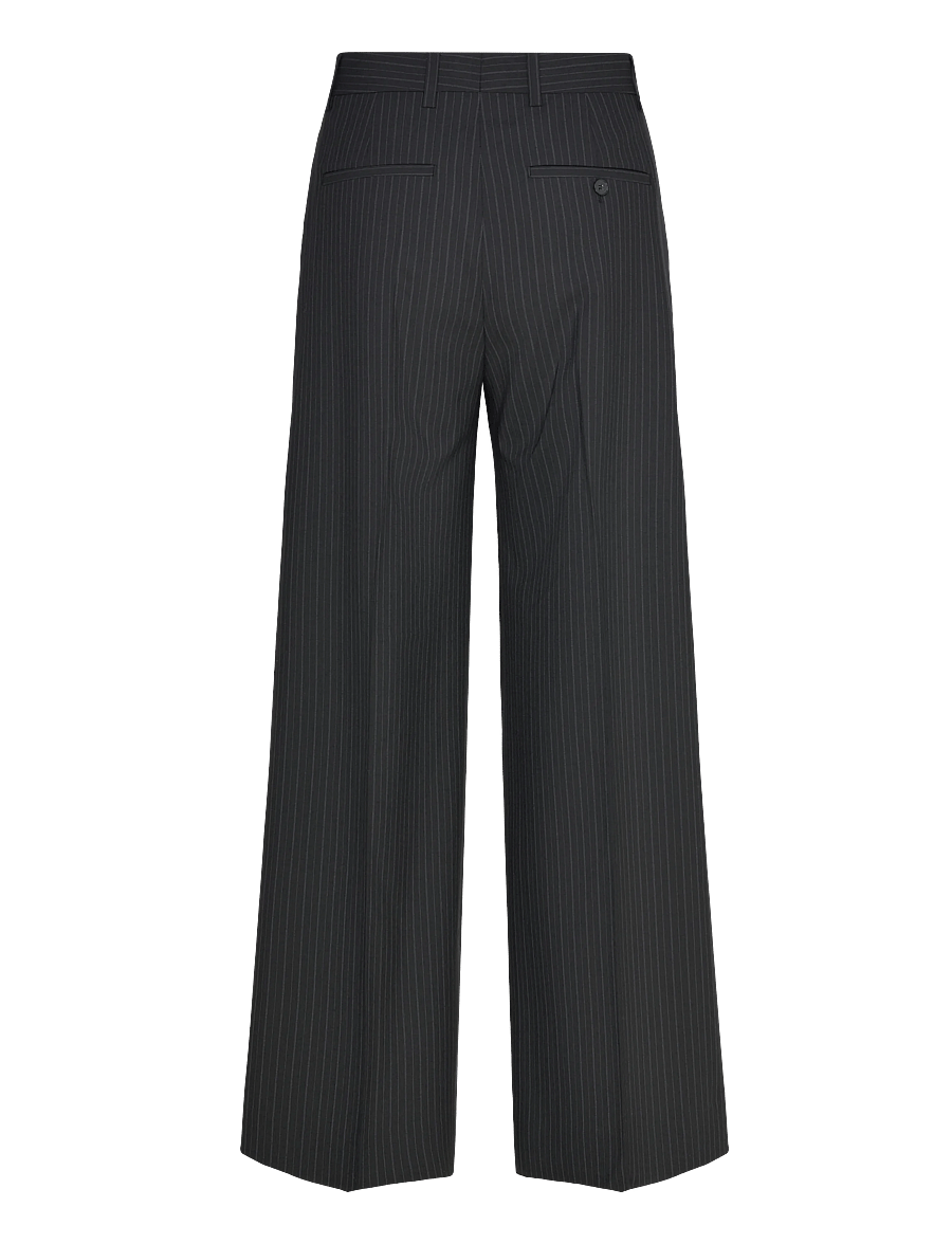 Filippa K - Harlow Pinstripe Trousers - habitbukser - black pinstripe - 2