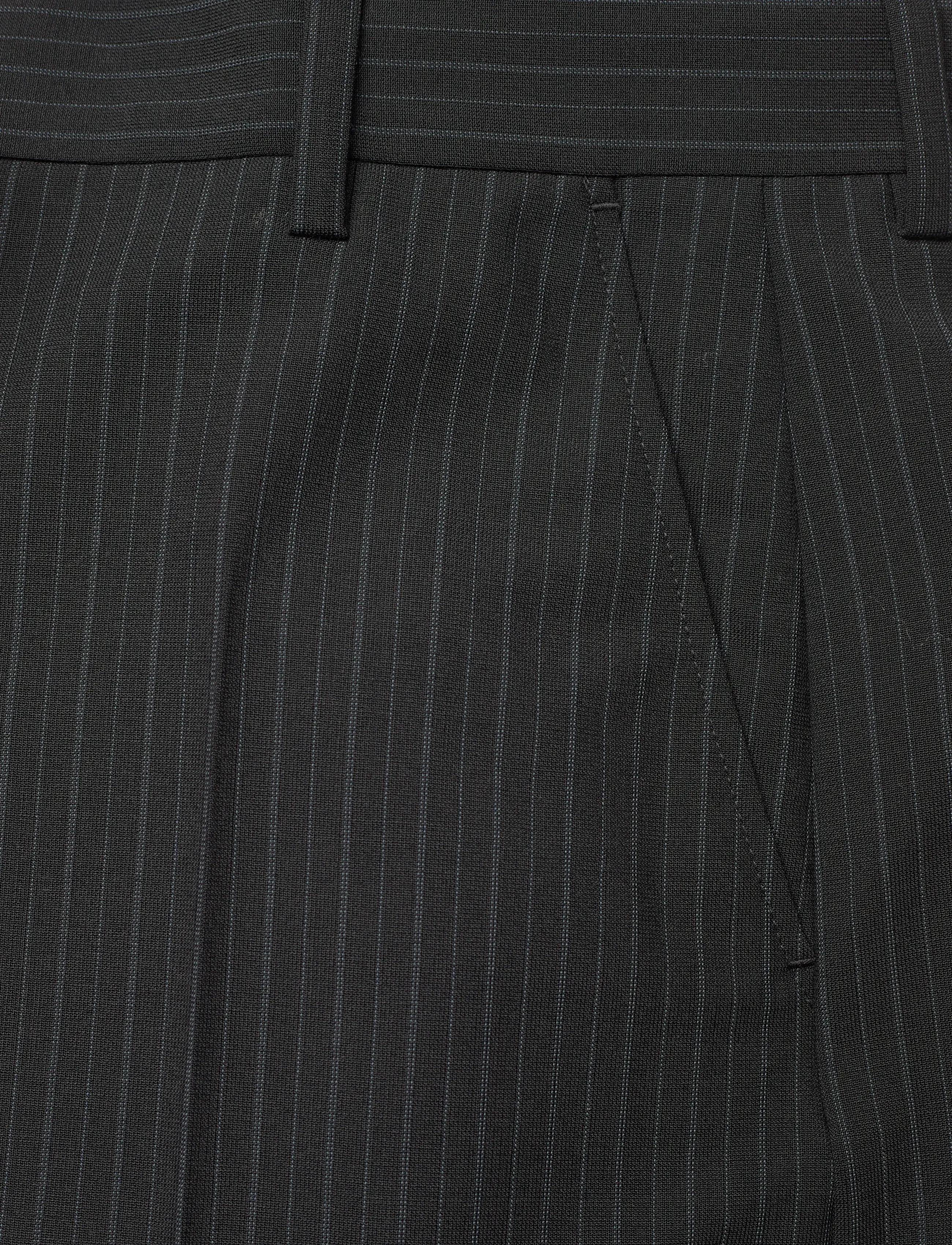 Filippa K - Harlow Pinstripe Trousers - pantalons habillés - black pinstripe - 2