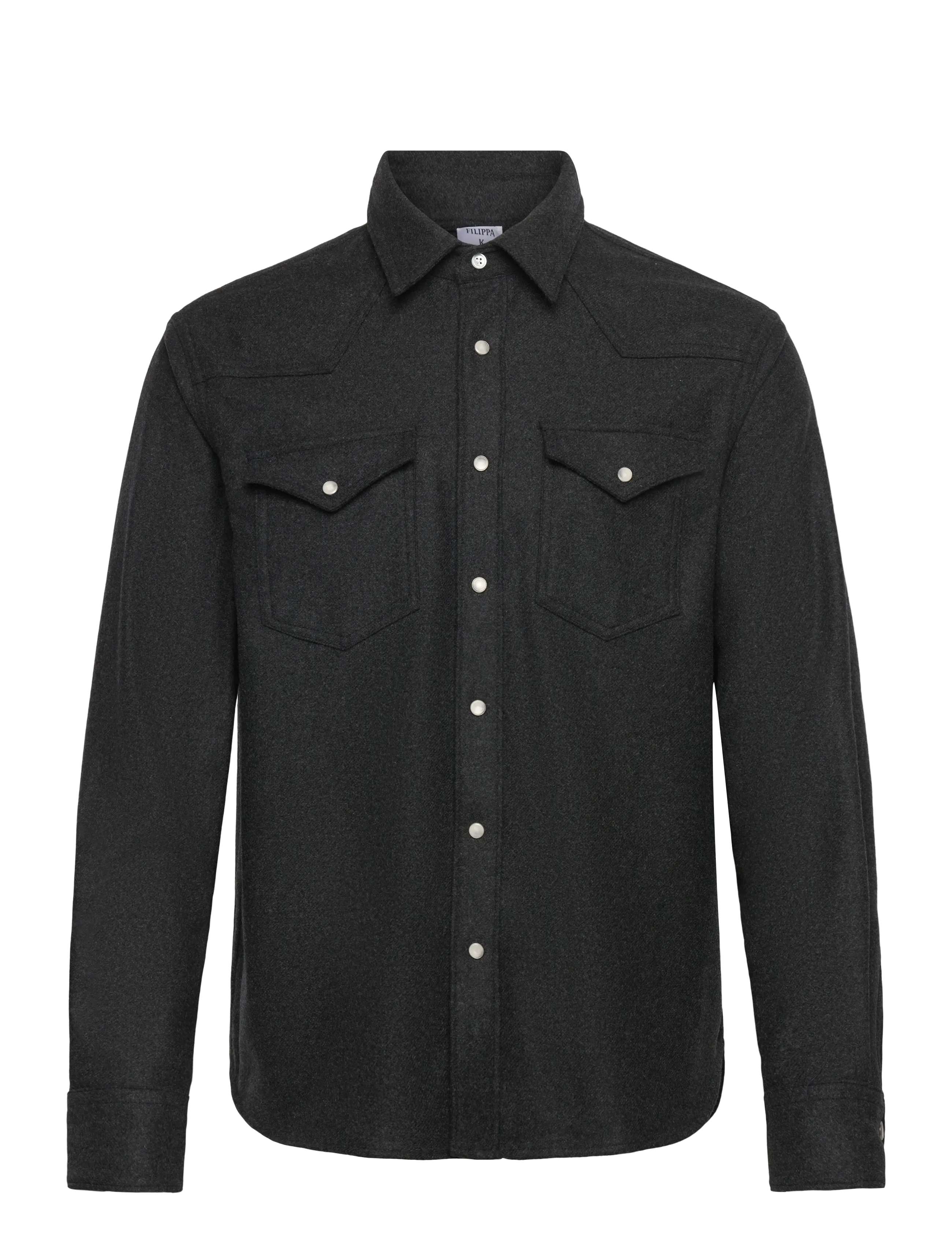 Filippa K Western Wool Shirt - Filippa K - ANTHRACITE MELANGE / grey