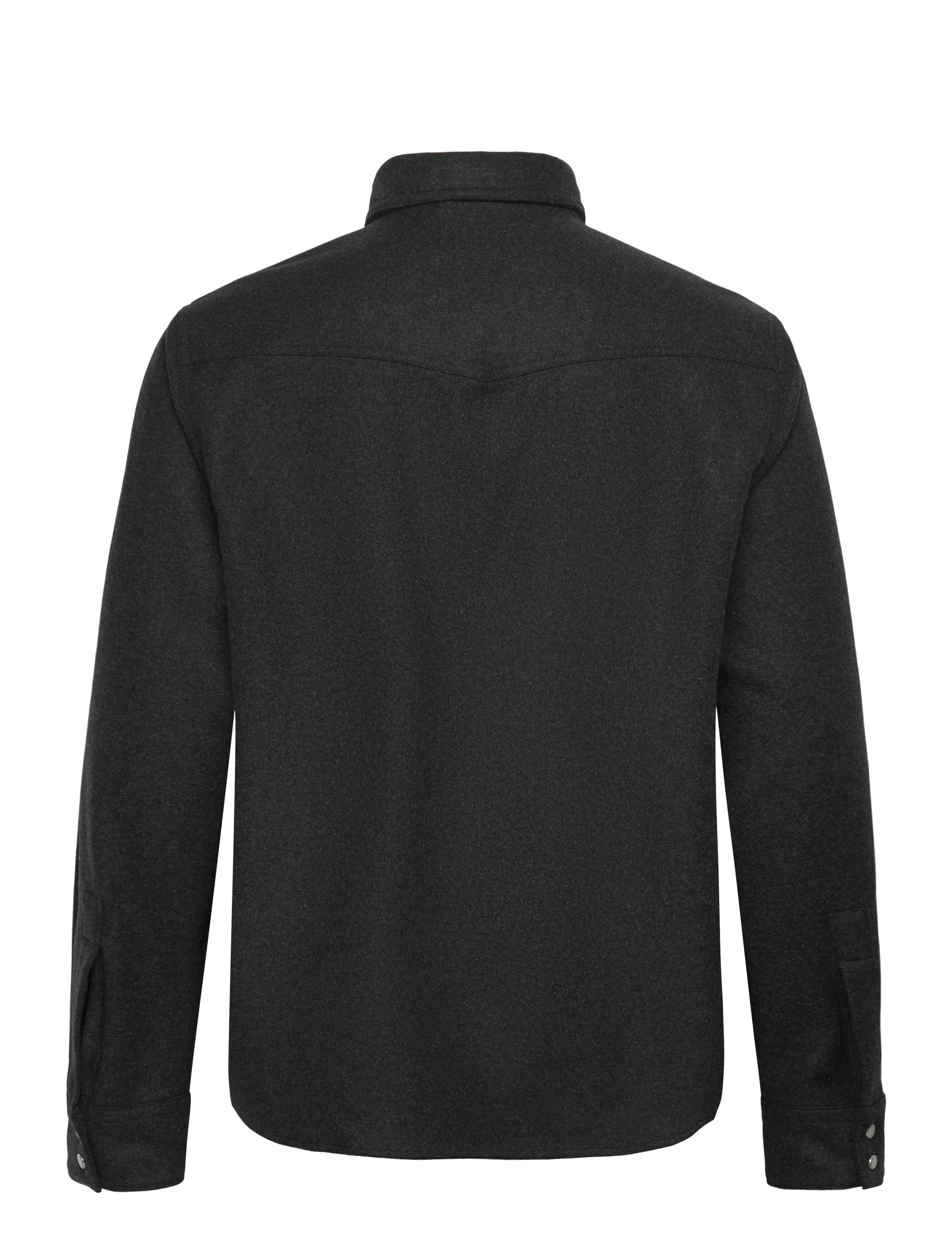 Filippa K - Western Wool Shirt - casual skjorter - anthracite melange - 1