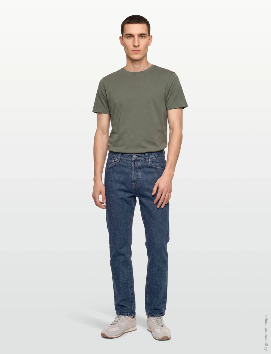 Filippa K - Tapered Cropped Jeans - regular jeans - washed mid blue - 0