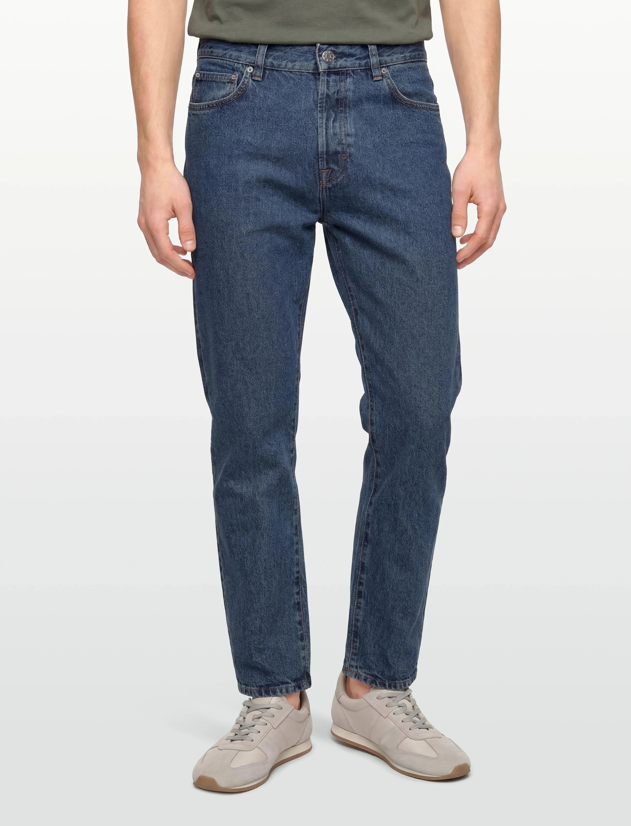 Filippa K - Tapered Cropped Jeans - regular jeans - washed mid blue - 3
