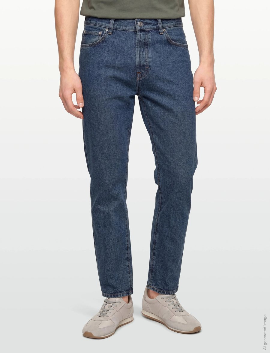 Filippa K - Tapered Cropped Jeans - regular jeans - washed mid blue - 3