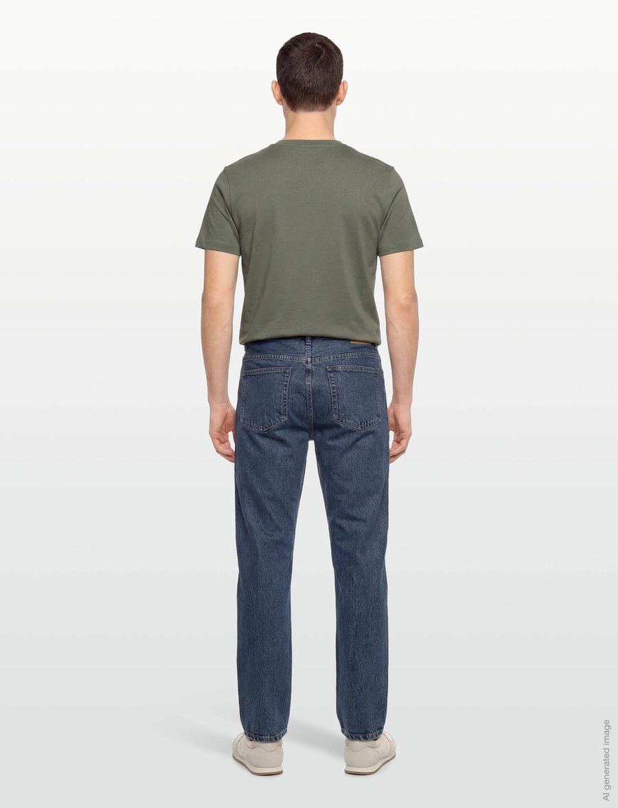 Filippa K - Tapered Cropped Jeans - regular jeans - washed mid blue - 4