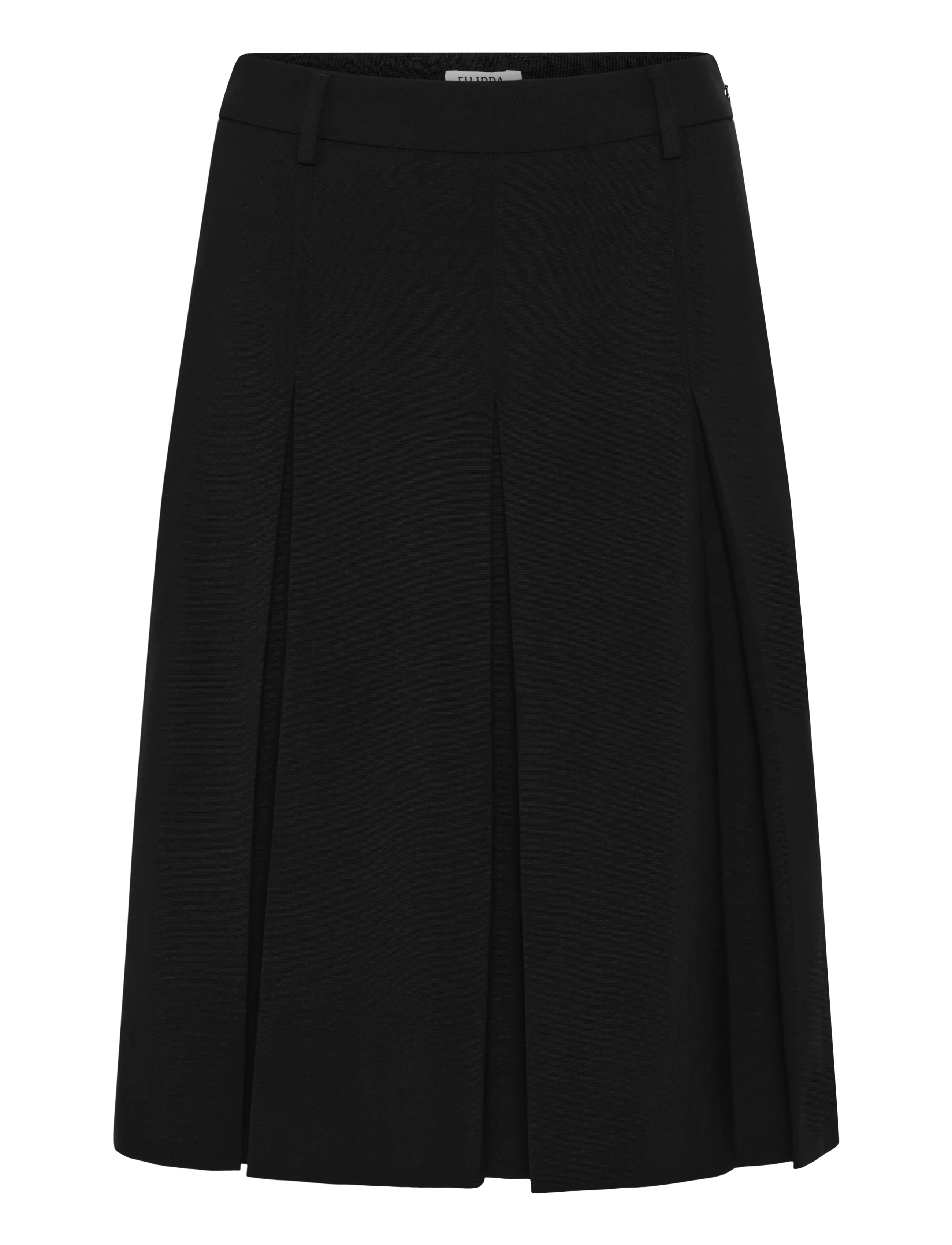 Filippa K Pleated Wool Skirt - Inspiration - BLACK / black