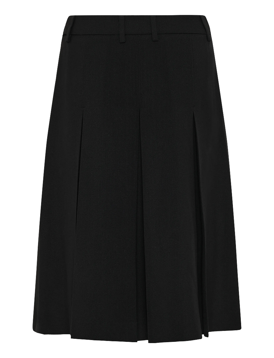 Filippa K - Pleated Wool Skirt - faltenröcke - black - 1