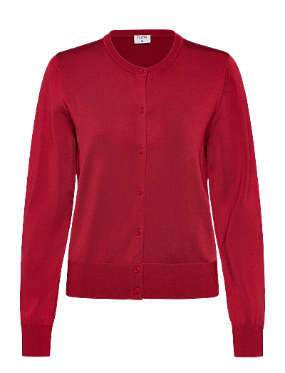 Filippa K Glossy Knit Cardigan - Filippa K - DARK RED / red