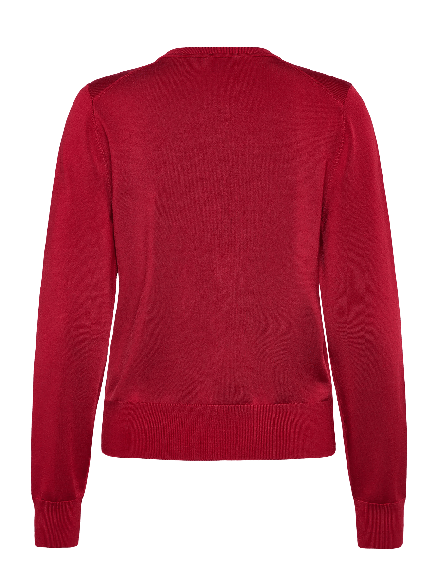 Filippa K - Glossy Knit Cardigan - muotitrendit - dark red - 1
