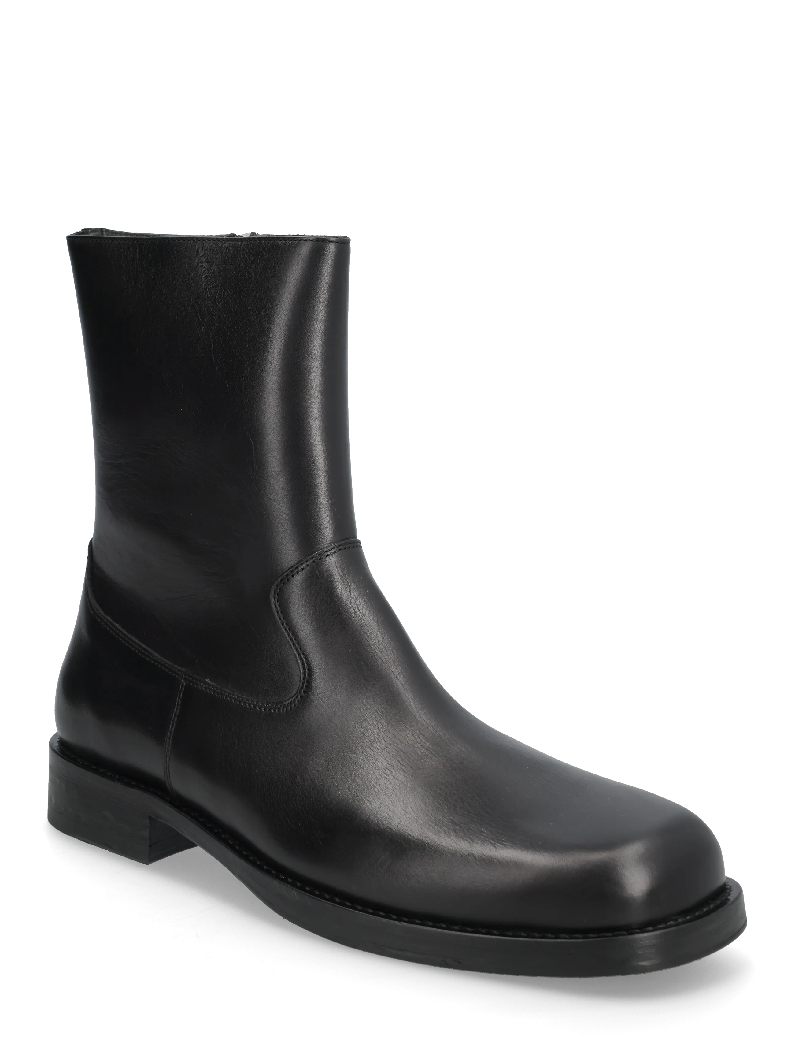 Filippa K Leather Ankle Boot - Filippa K - BLACK / black