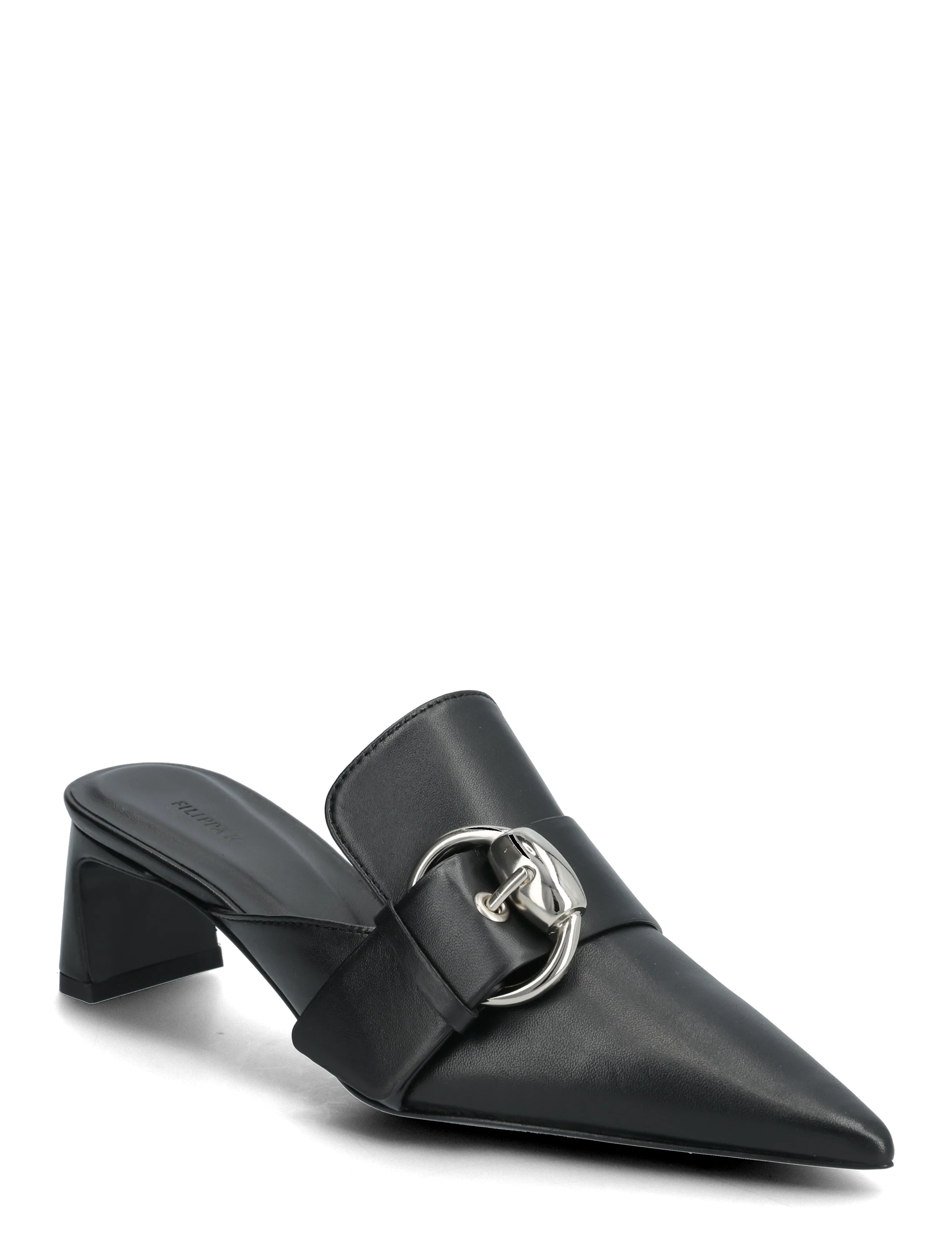 Filippa K Buckle Kitten Mule - Pantoletten - BLACK / black