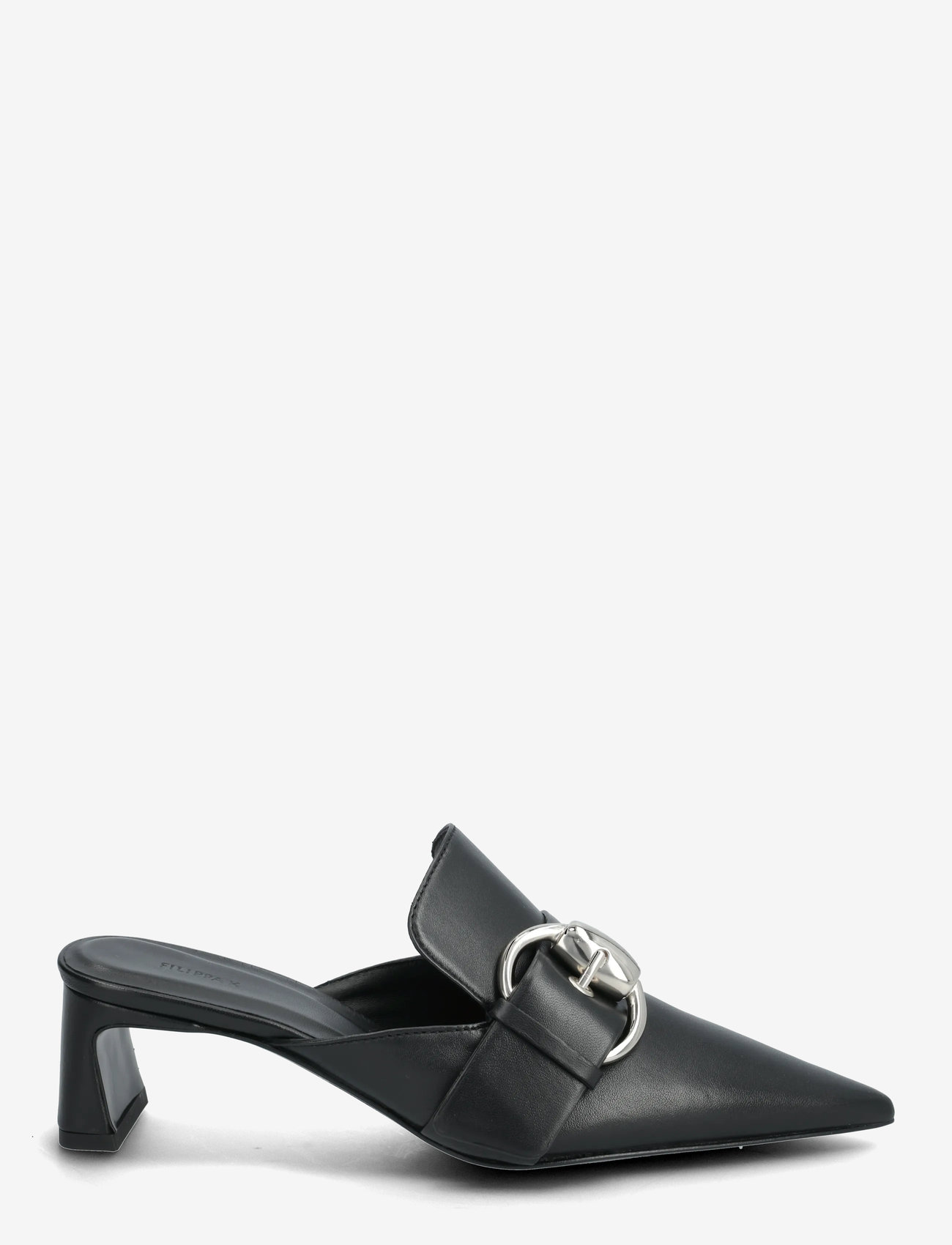 Filippa K - Buckle Kitten Mule - pantoletten mit absätzen - black - 1