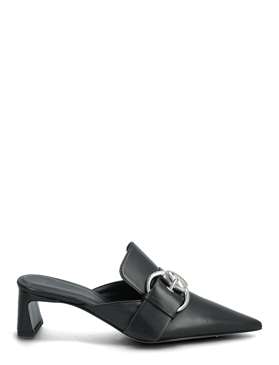 Filippa K - Buckle Kitten Mule - pantoletten mit absatz - black - 1