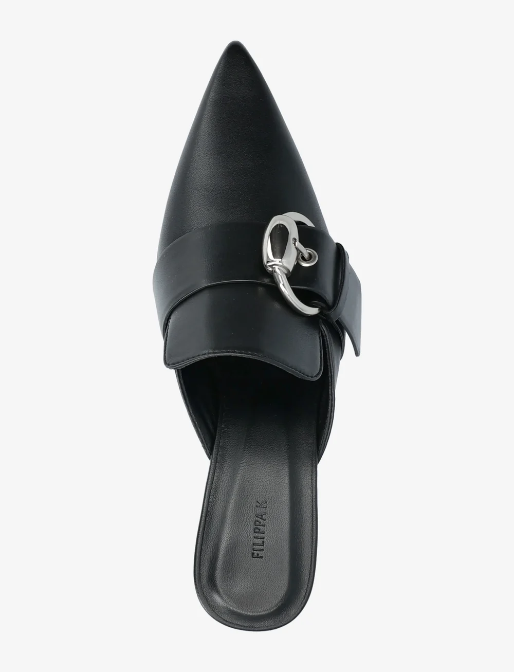 Filippa K - Buckle Kitten Mule - pantoletten mit absätzen - black - 3