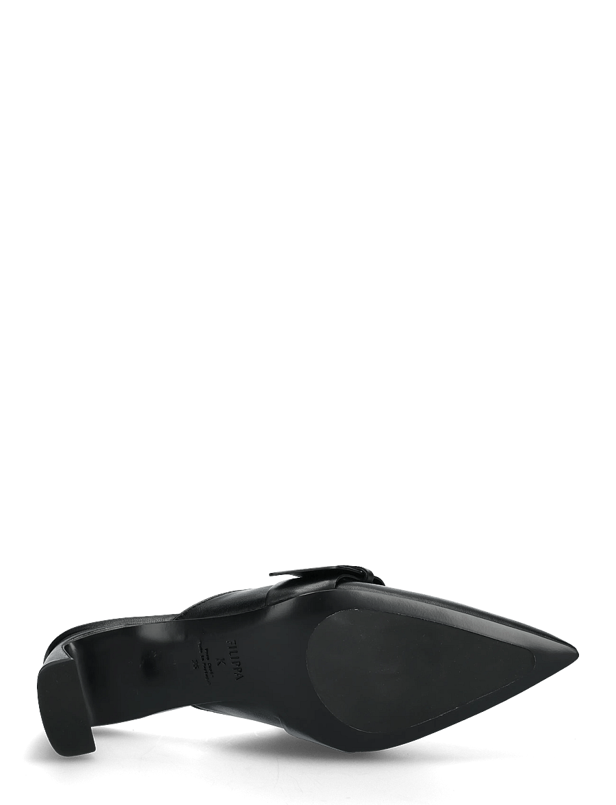 Filippa K - Buckle Kitten Mule - pantoletten mit absatz - black - 4