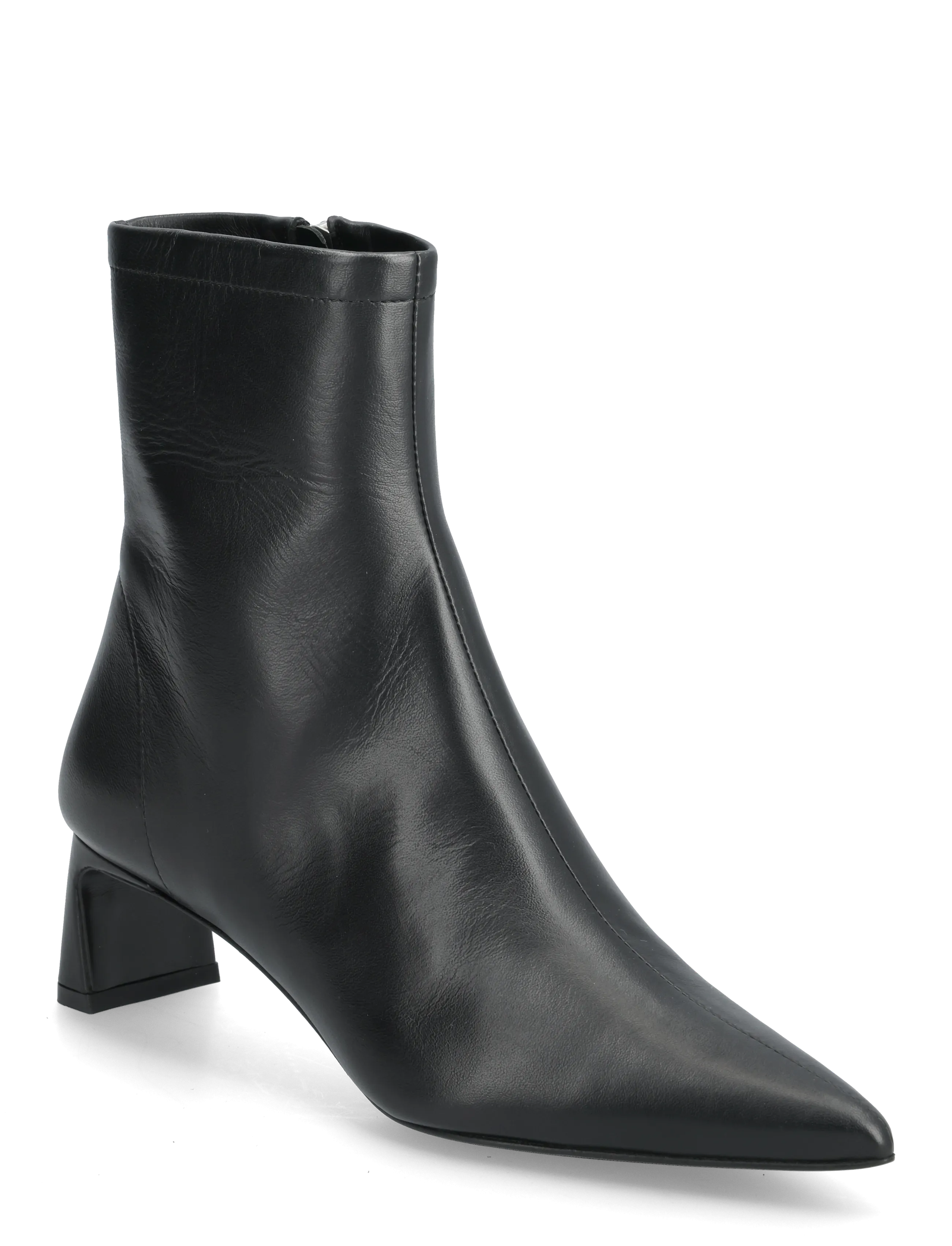 Filippa K Kitten Heel Ankle Bootie - Transitional Layering - BLACK / black
