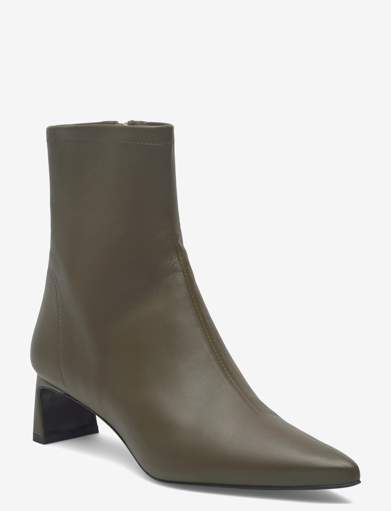 Filippa K - Kitten Heel Ankle Bootie - heeled ankle boots - faded green grey - 0