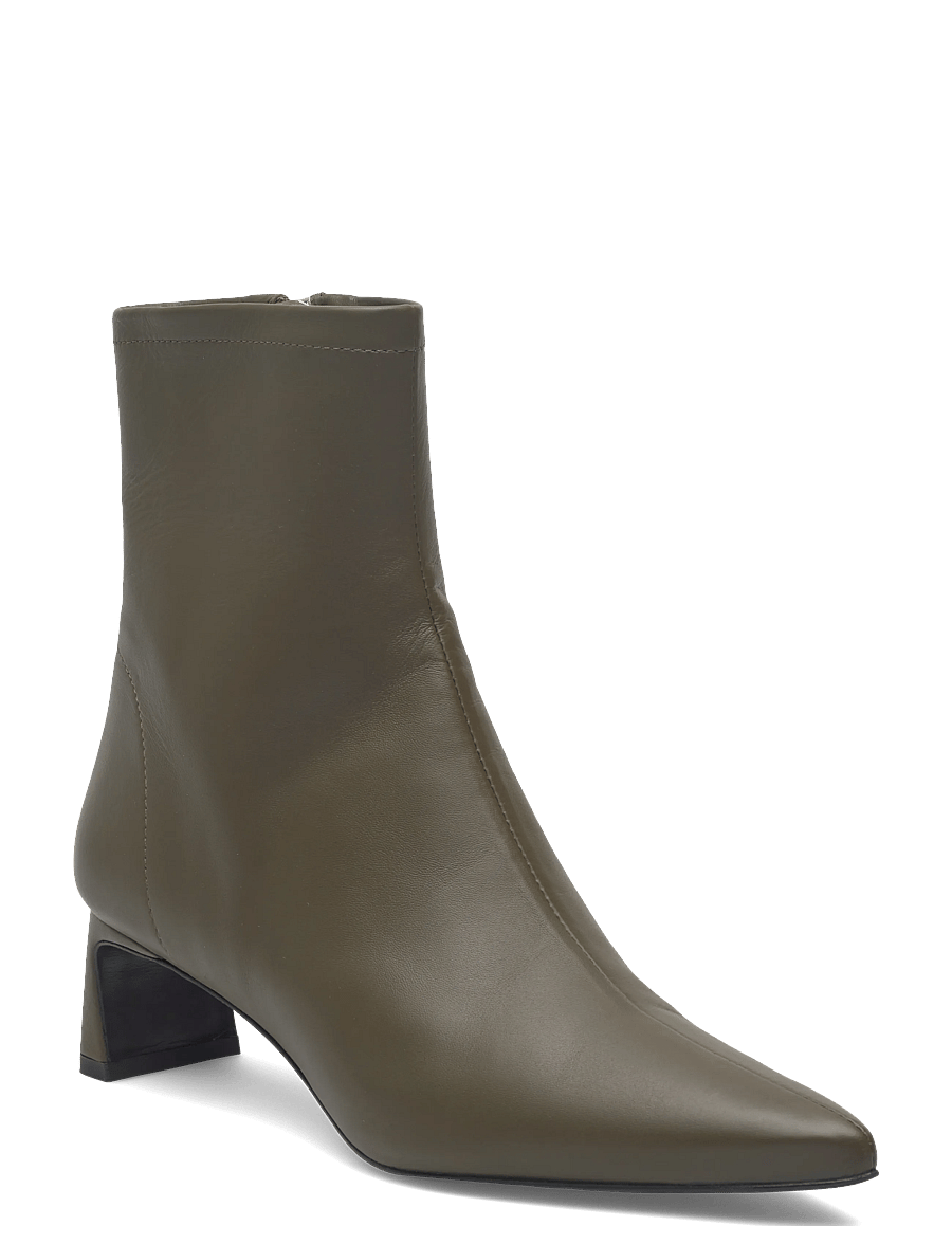 Filippa K - Kitten Heel Ankle Bootie - støvletter - faded green grey - 0