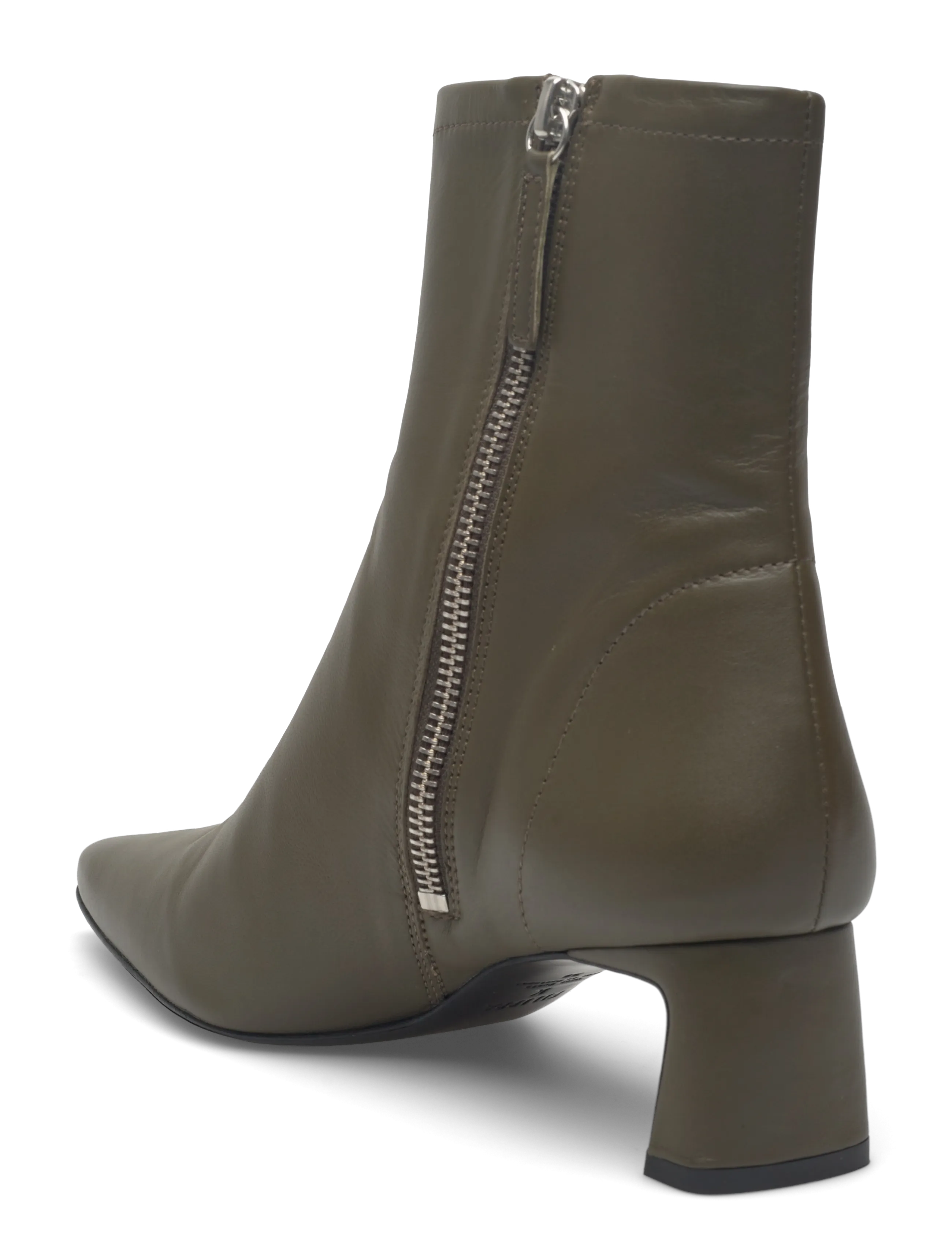 Filippa K - Kitten Heel Ankle Bootie - kõrge konts - faded green grey - 2