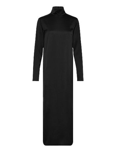 Filippa K Turtleneck Satin Dress - Filippa K - BLACK / black
