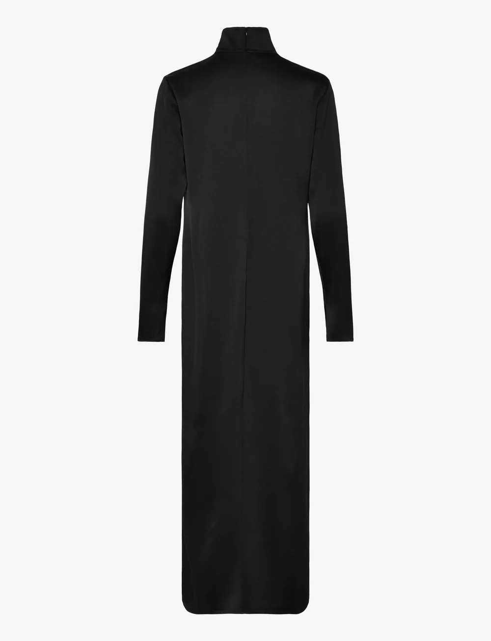 Filippa K - Turtleneck Satin Dress - aftenkjoler - black - 1