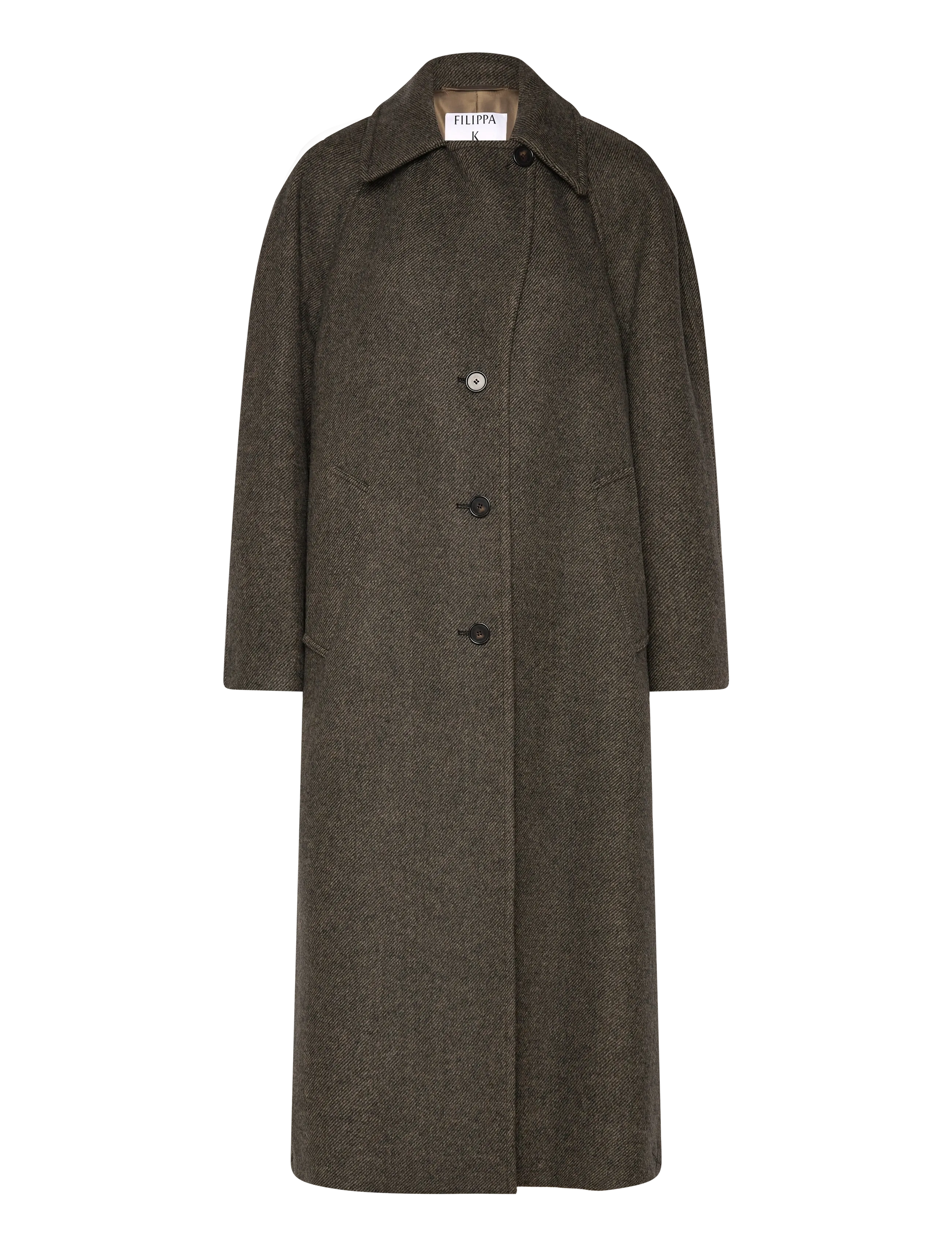 Filippa K - Vanessa Vented Coat - wollmäntel - driftwood - 2