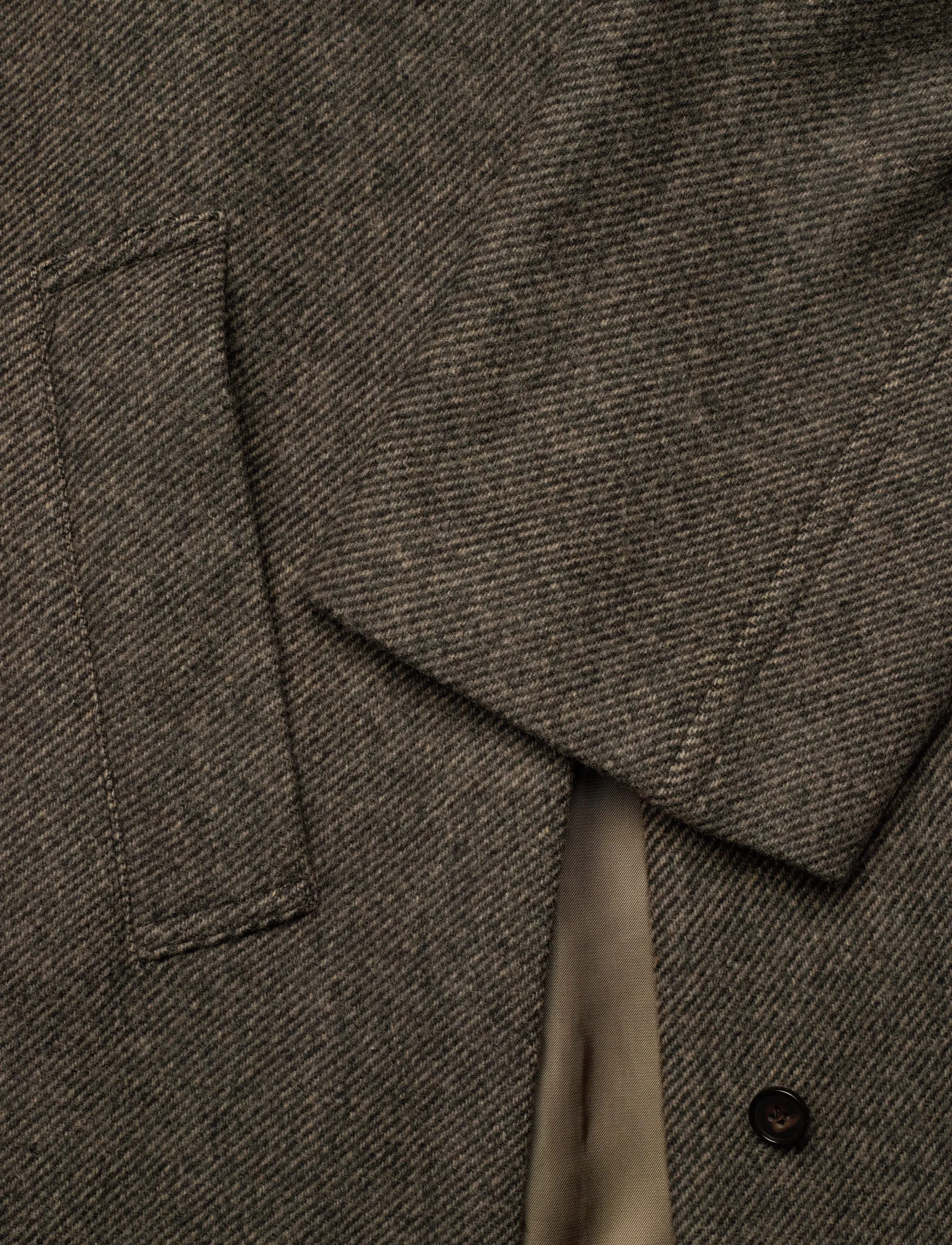 Filippa K - Vanessa Vented Coat - wollmäntel - driftwood - 4