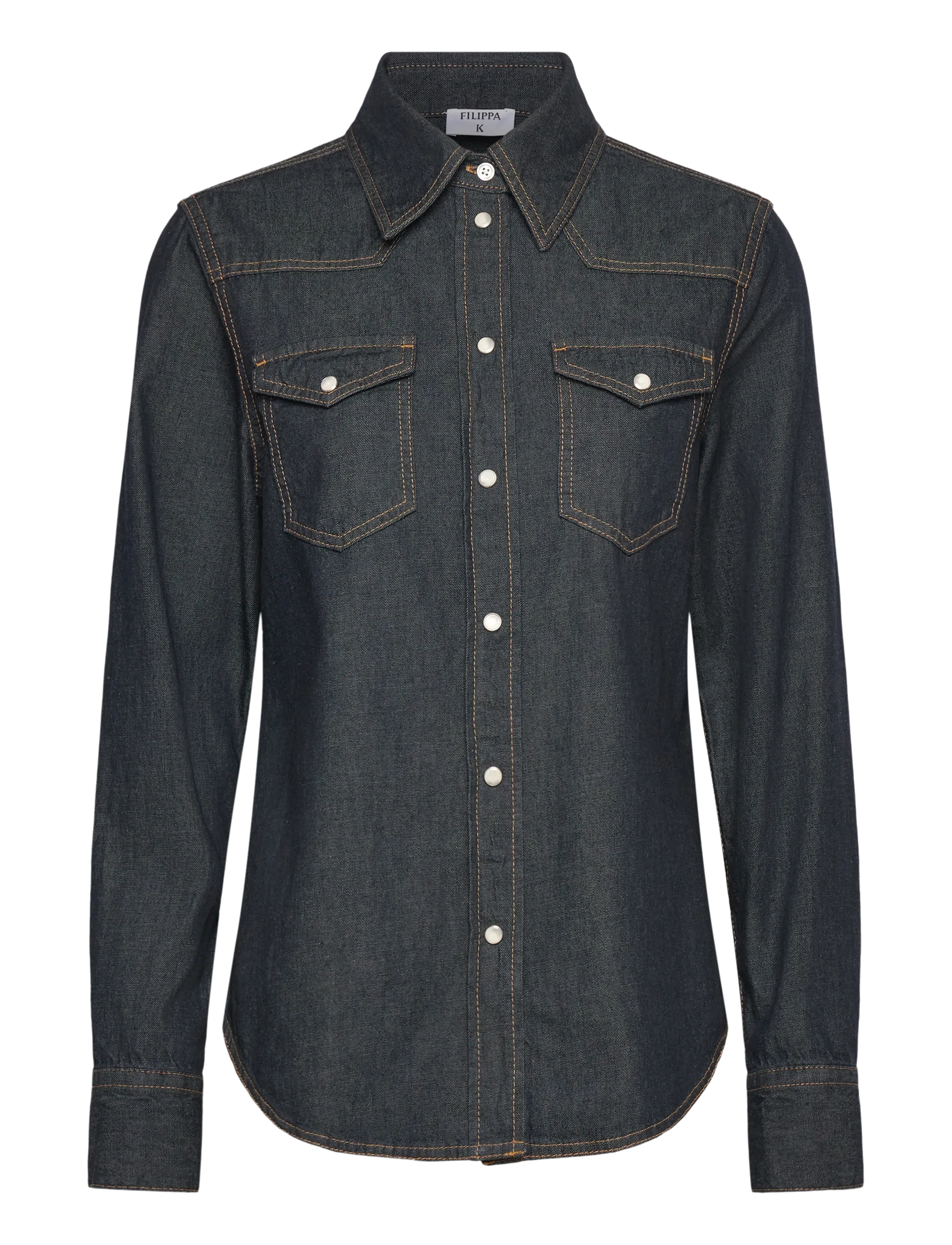 Filippa K Classic Denim Shirt - Skjorter - RINSED BLUE WASH / navy