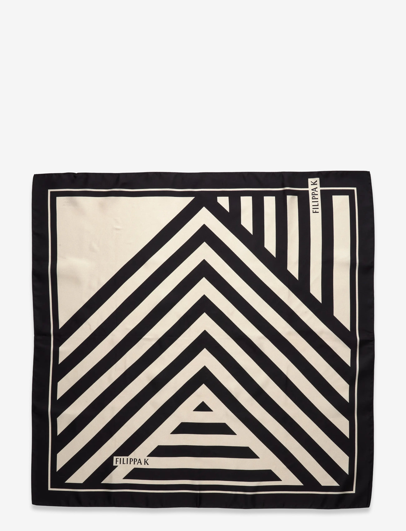 Filippa K - Printed Silk Scarf - modetrender - black - 2