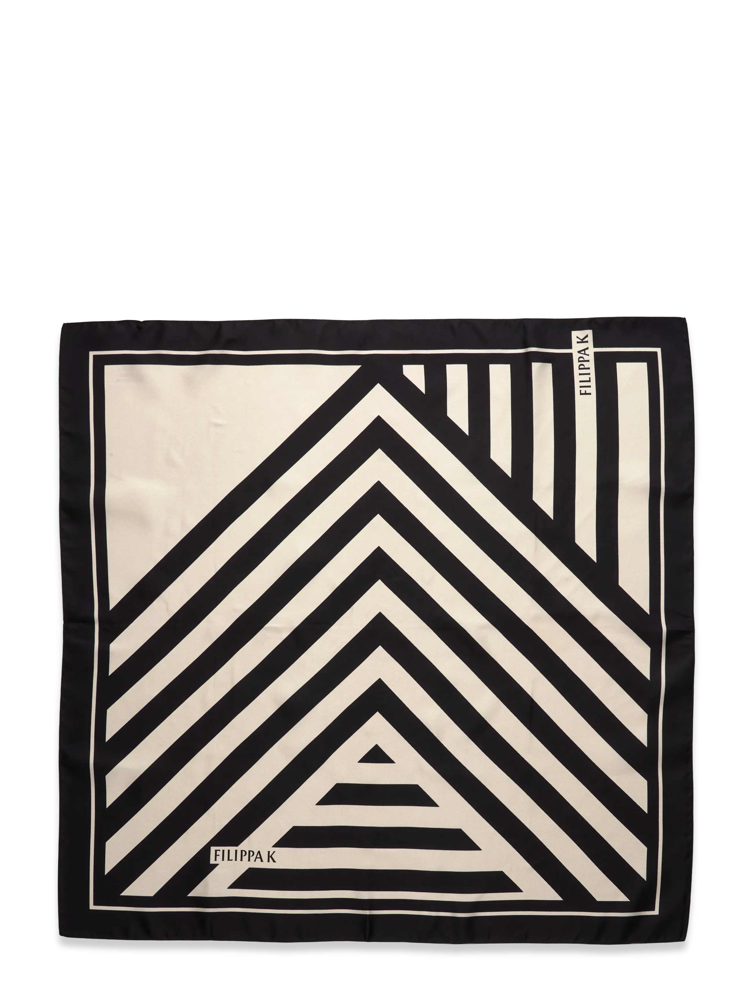 Filippa K - Printed Silk Scarf - black - 2