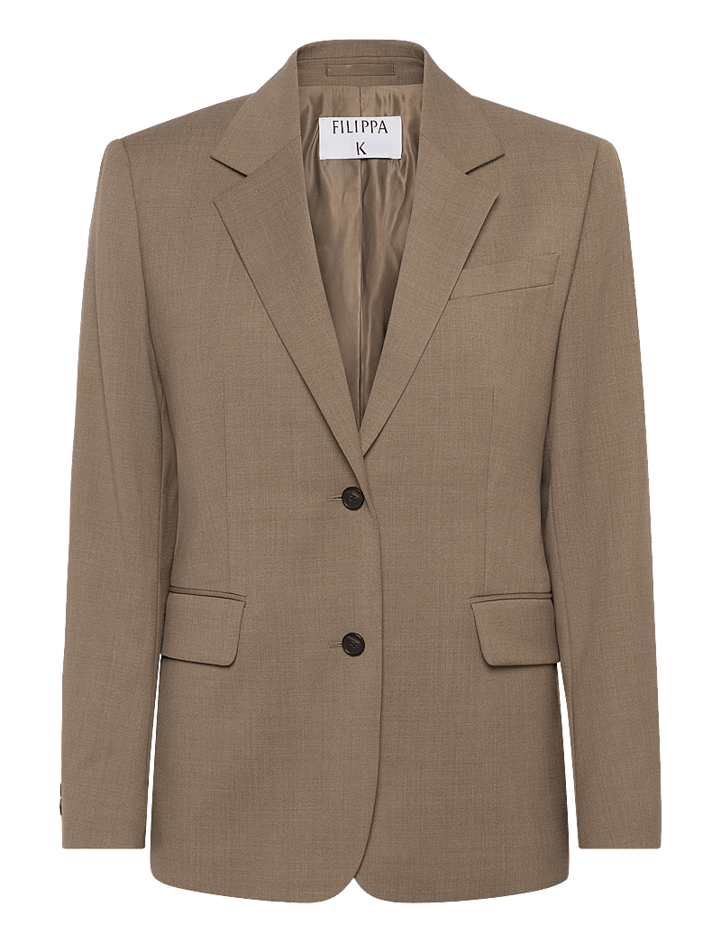 Filippa K - Delilah Blazer - enkeltradede blazere - light driftwood melange - 0