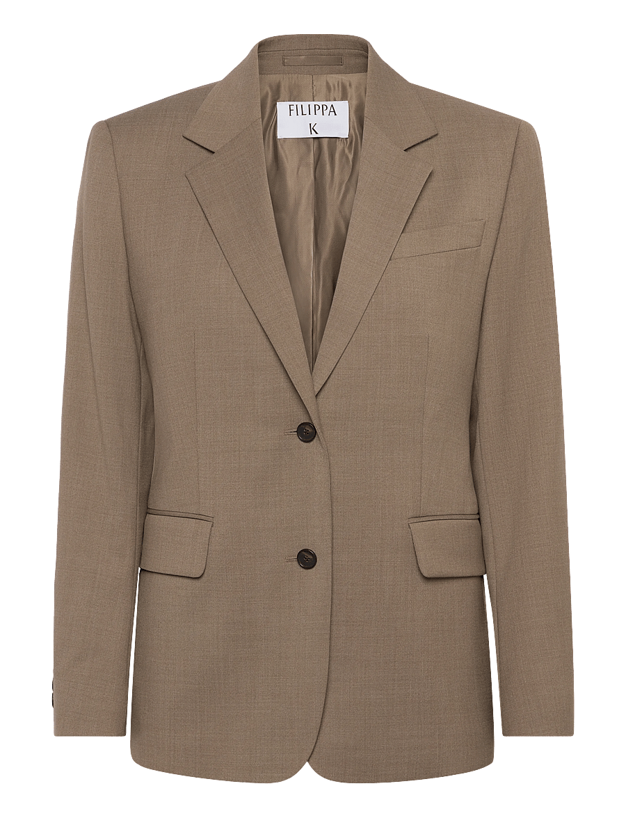Filippa K - Delilah Blazer - enkeltradede blazere - light driftwood melange - 0