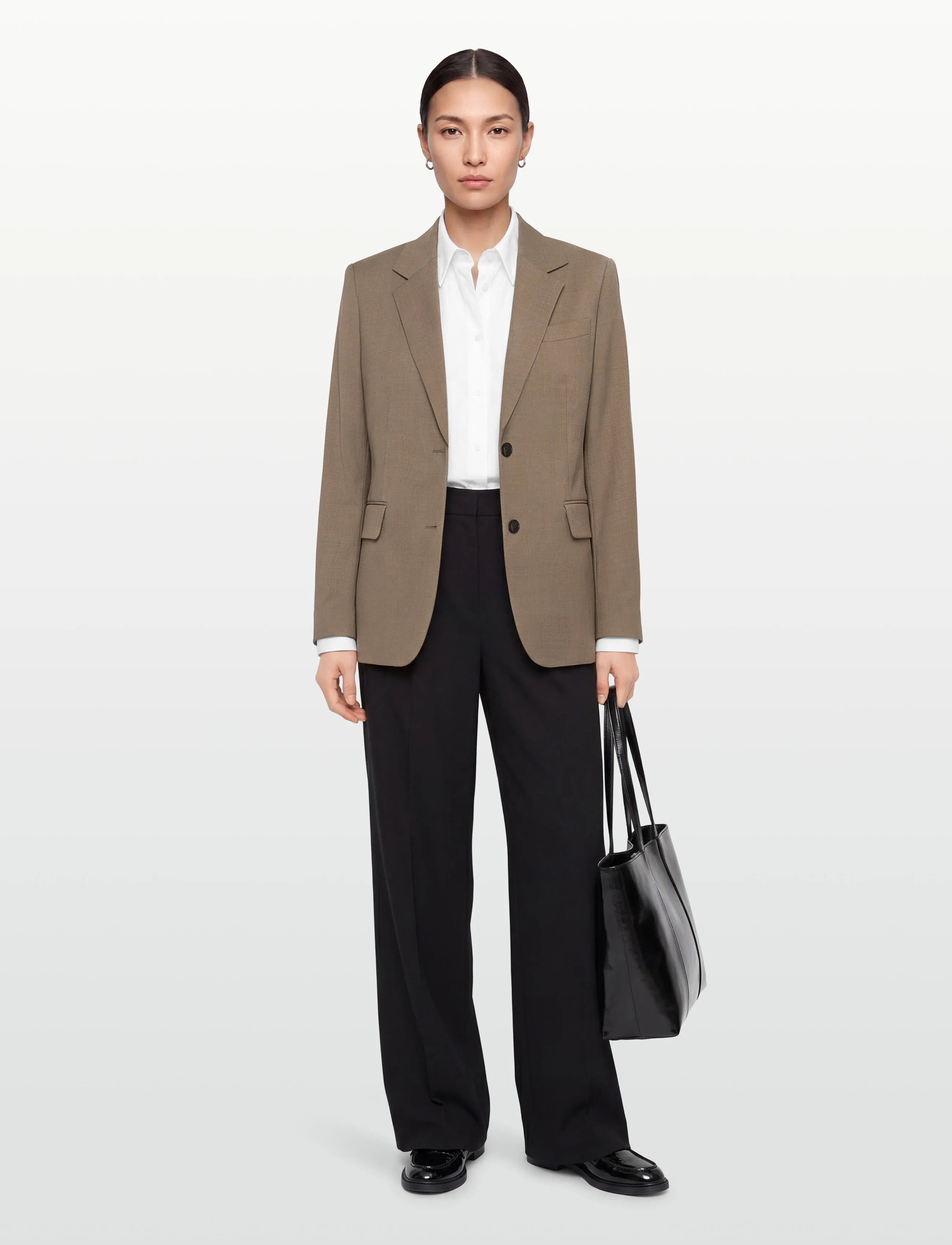 Filippa K - Delilah Blazer - festkläder till outletpriser - light driftwood melange - 0