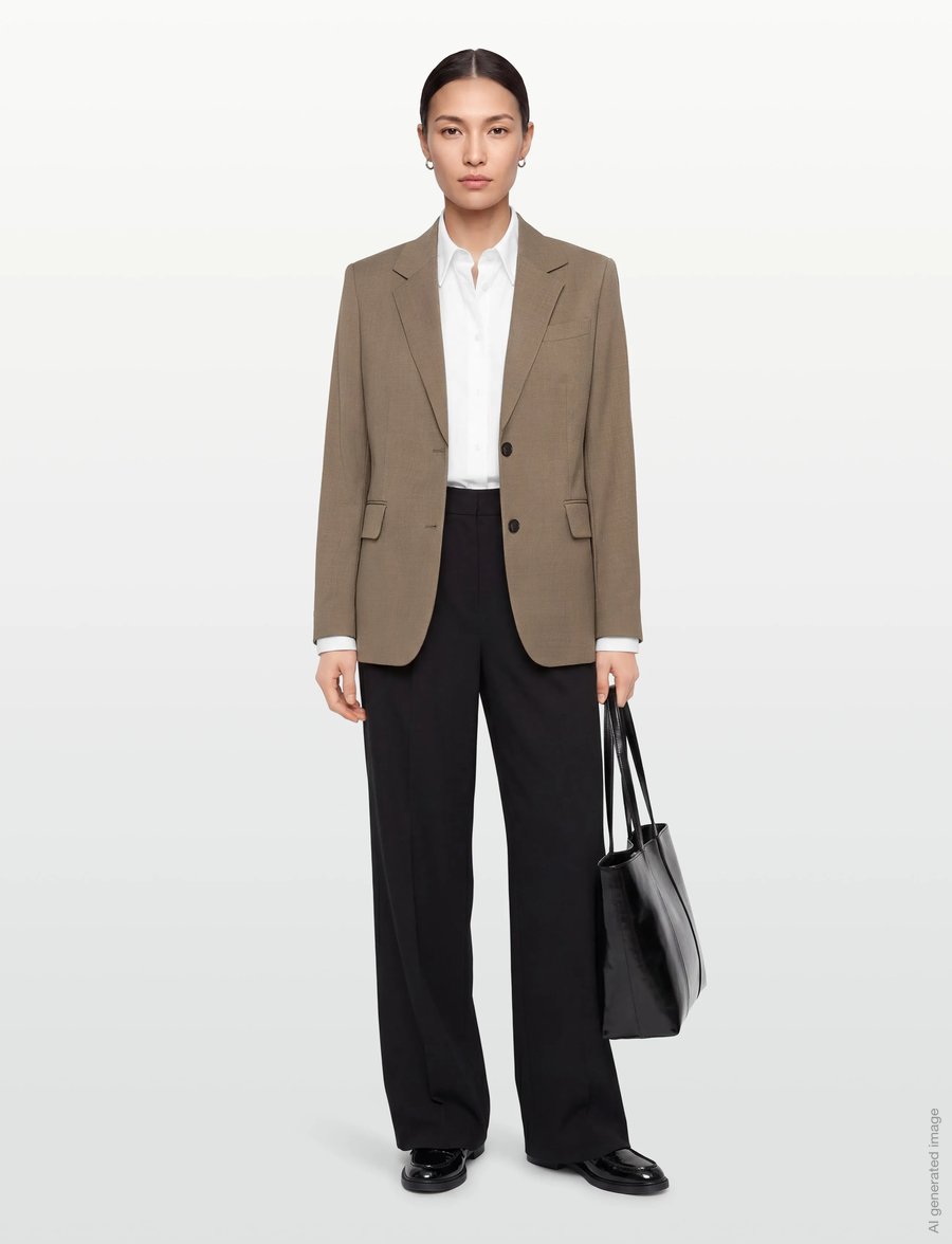 Filippa K - Delilah Blazer - enkeltradede blazere - light driftwood melange - 0