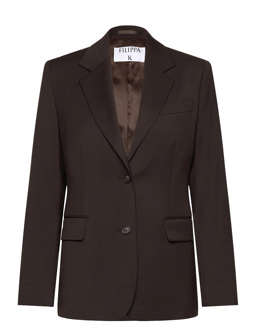 Filippa K - Delilah Blazer - einreihige blazer - dark chocolate - 0