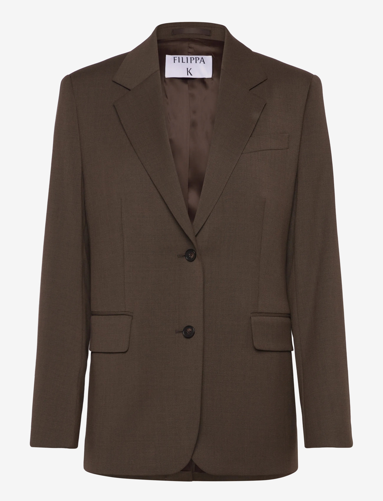 Filippa K - Delilah Blazer - single breasted blazers - walnut brown - 0