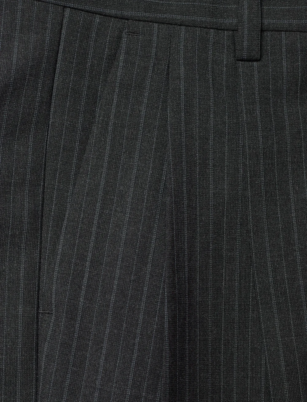 Filippa K - Darcey Pinstripe Trousers - laia säärega püksid - anthracite melange - 2