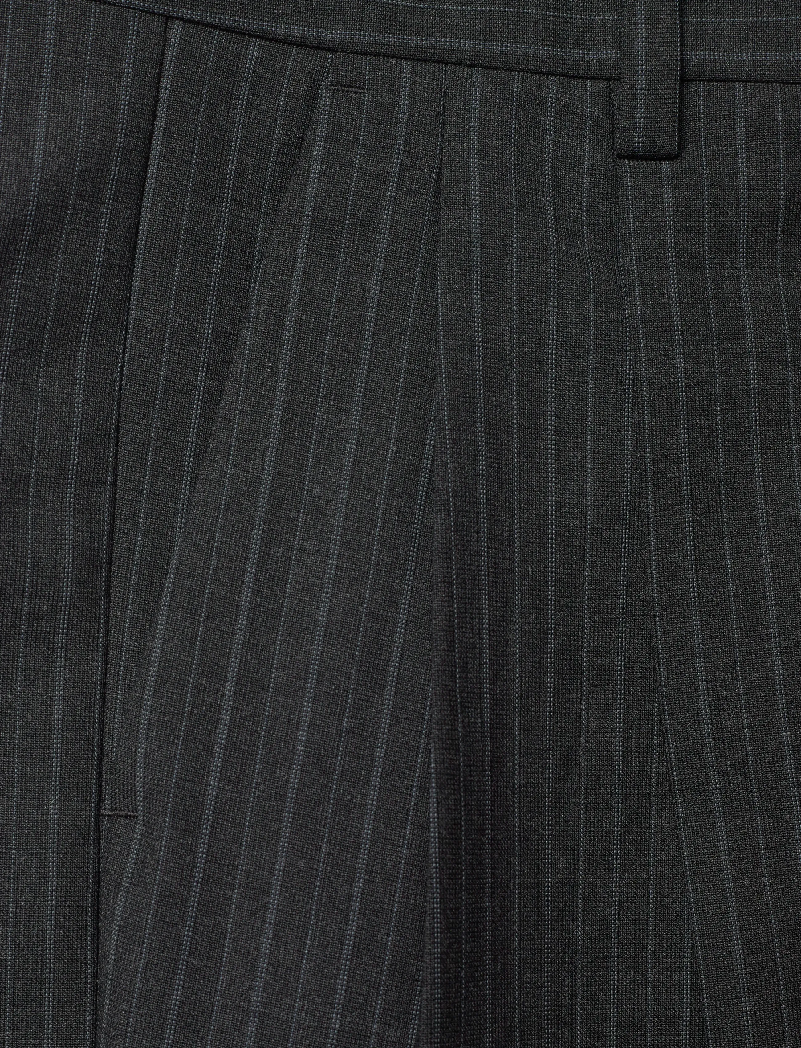 Filippa K - Darcey Pinstripe Trousers - anthracite melange - 2