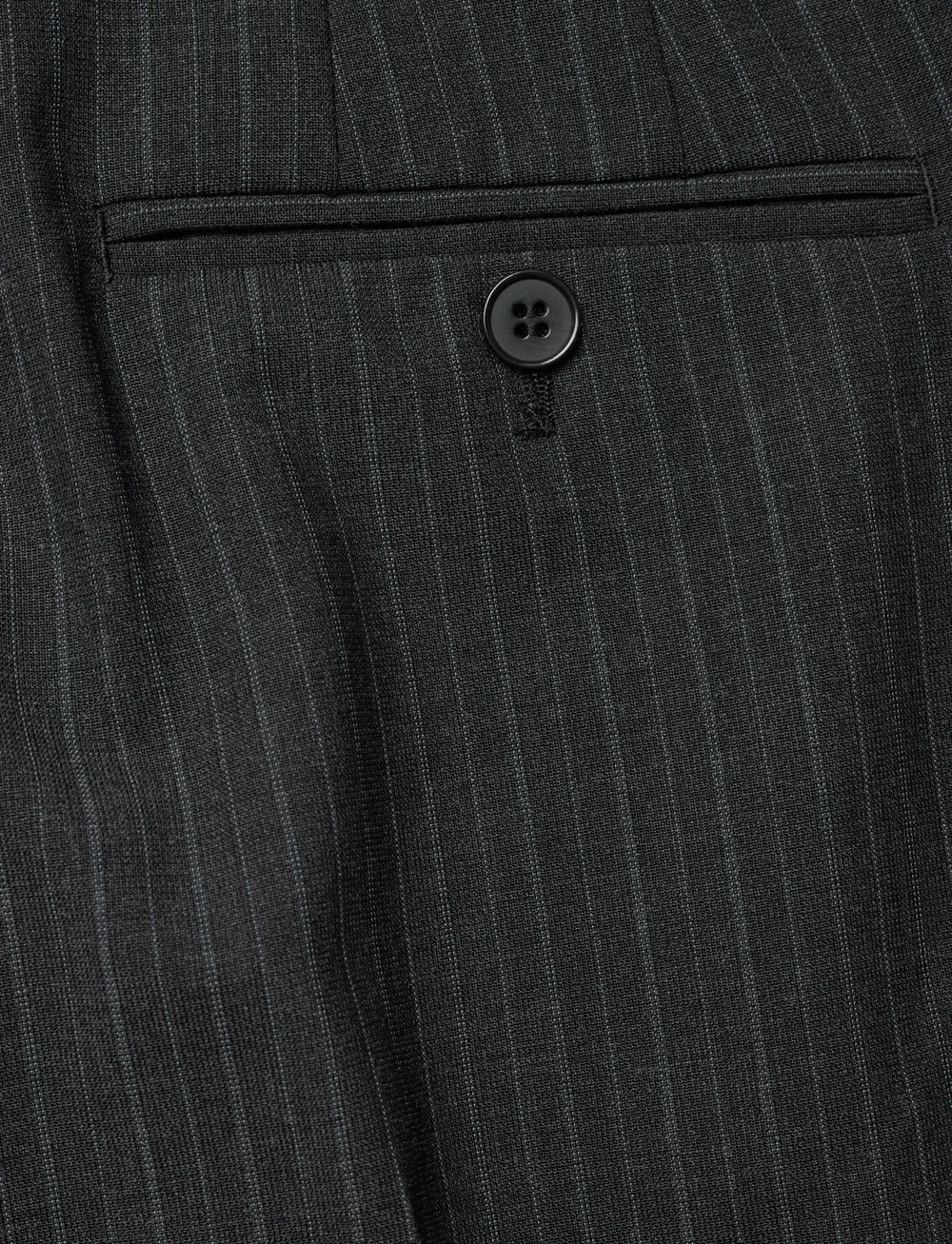 Filippa K - Darcey Pinstripe Trousers - laia säärega püksid - anthracite melange - 4