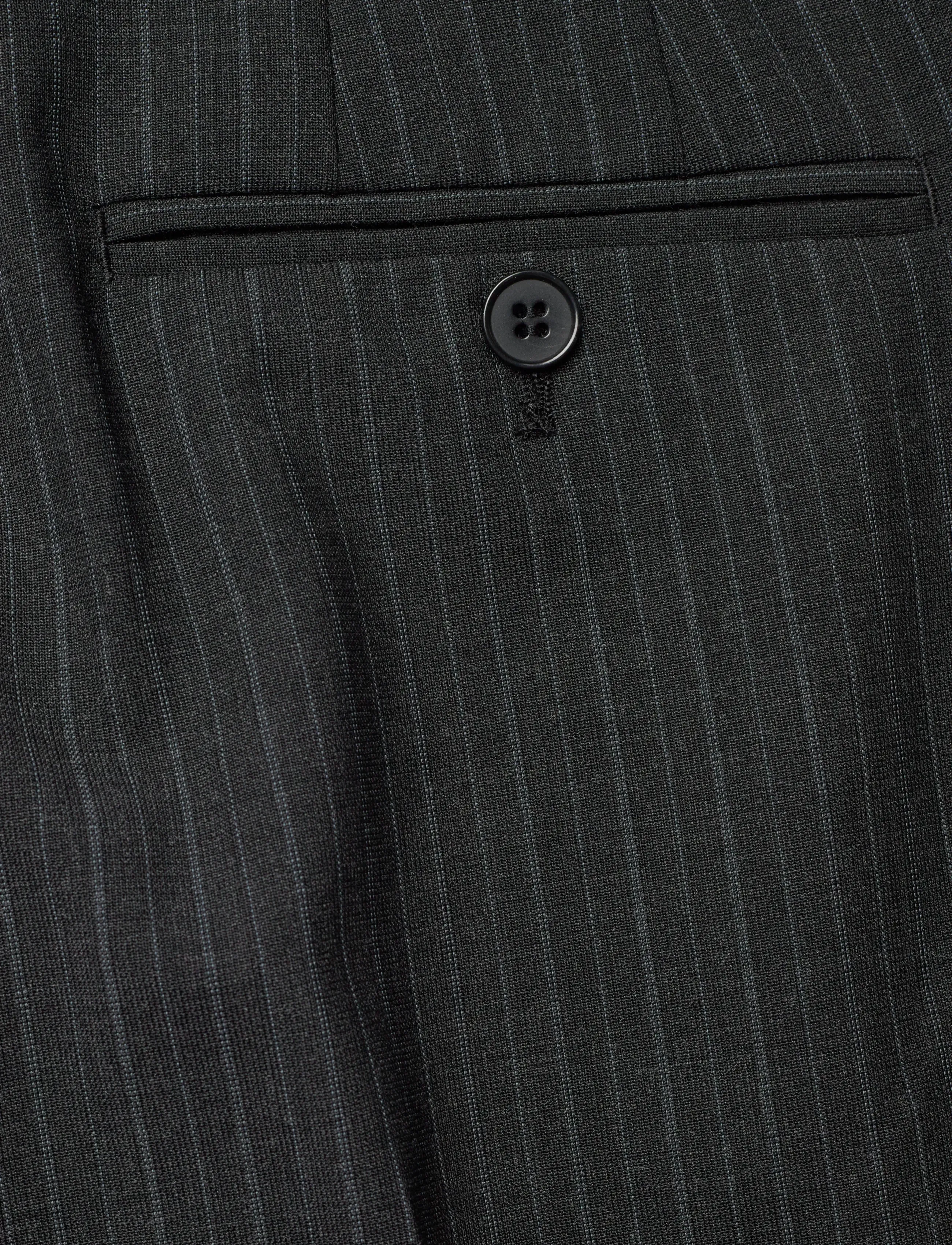 Filippa K - Darcey Pinstripe Trousers - anthracite melange - 4