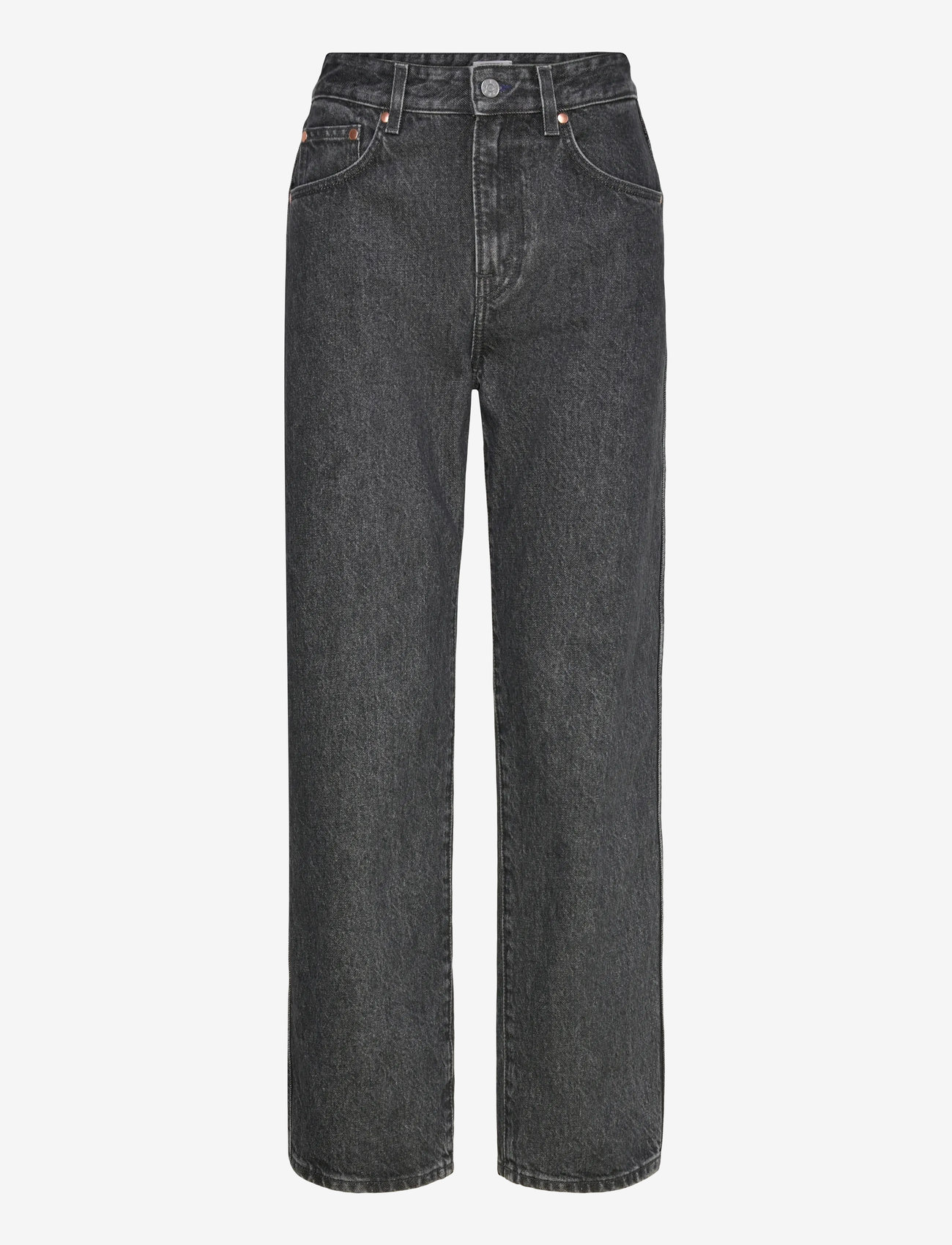 Filippa K - High Waisted Cropped Jeans - straight jeans - washed black - 0