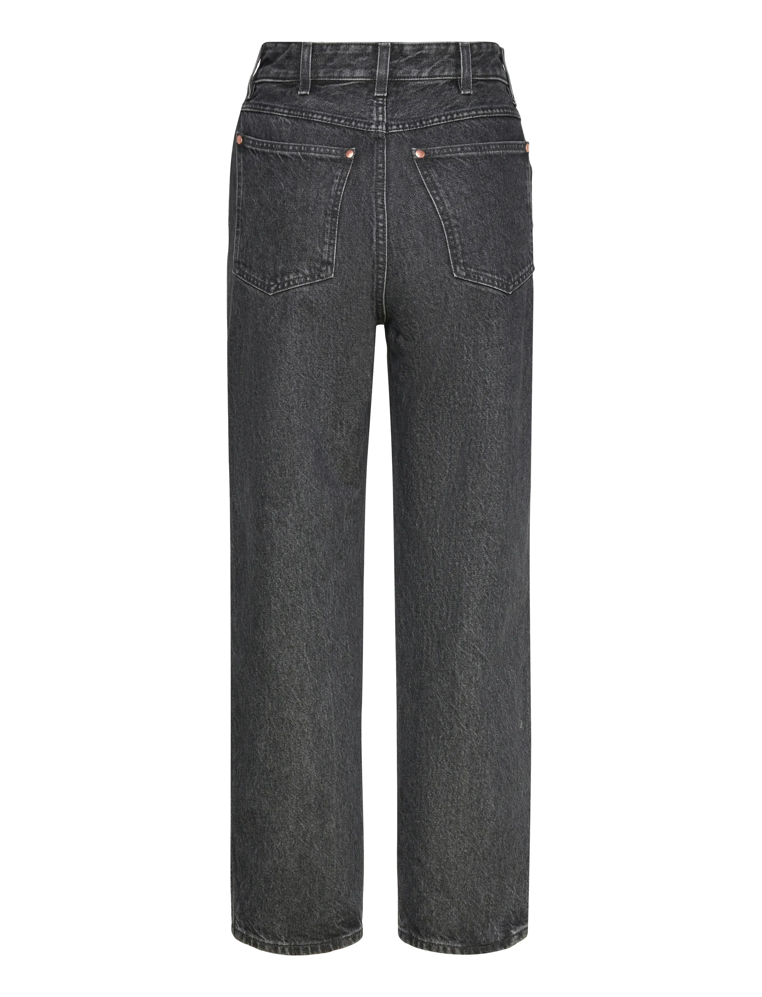 Filippa K - High Waisted Cropped Jeans - sirge säärega teksad - washed black - 1