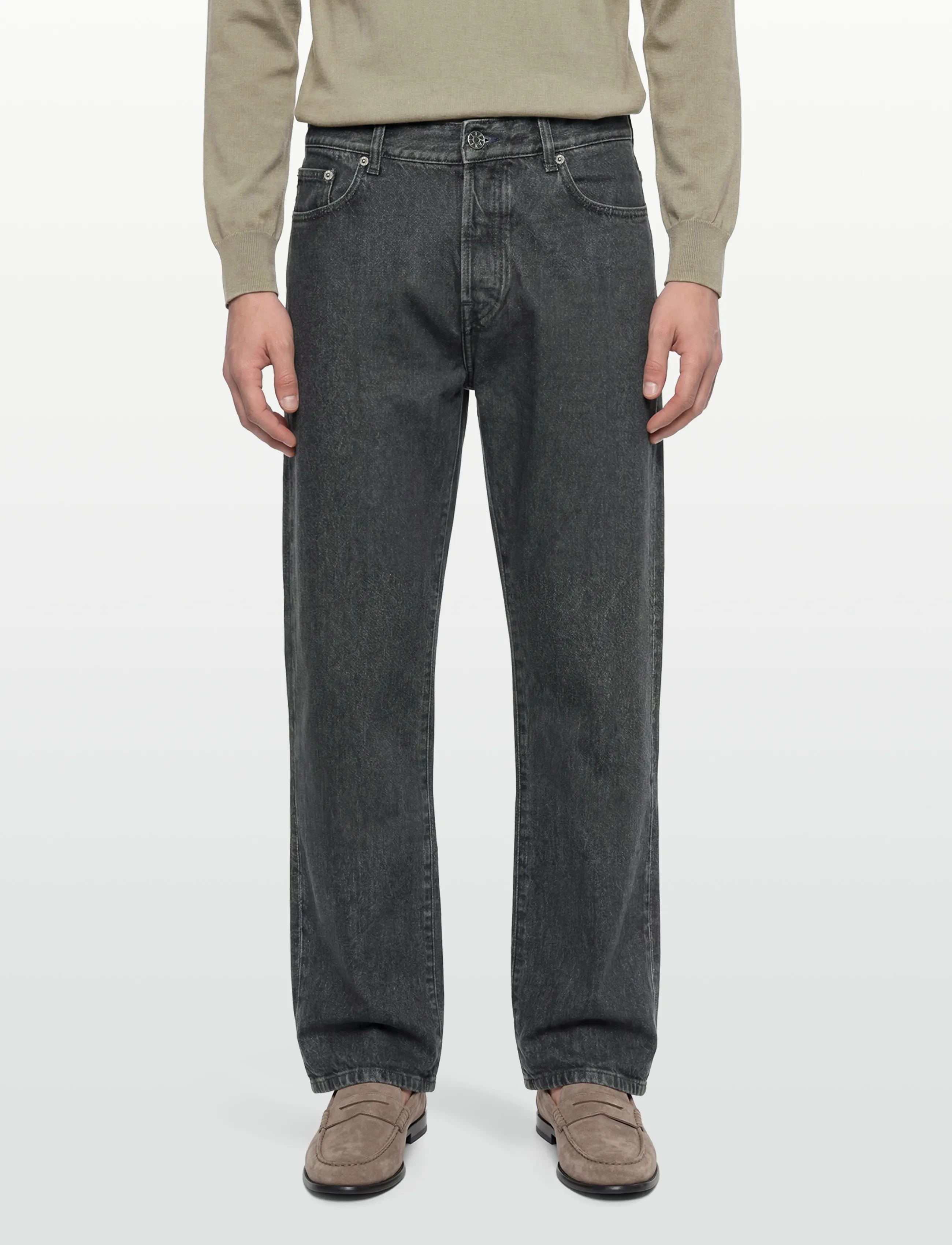 Filippa K - Tapered Cropped Jeans - tapered jeans - black wash - 3