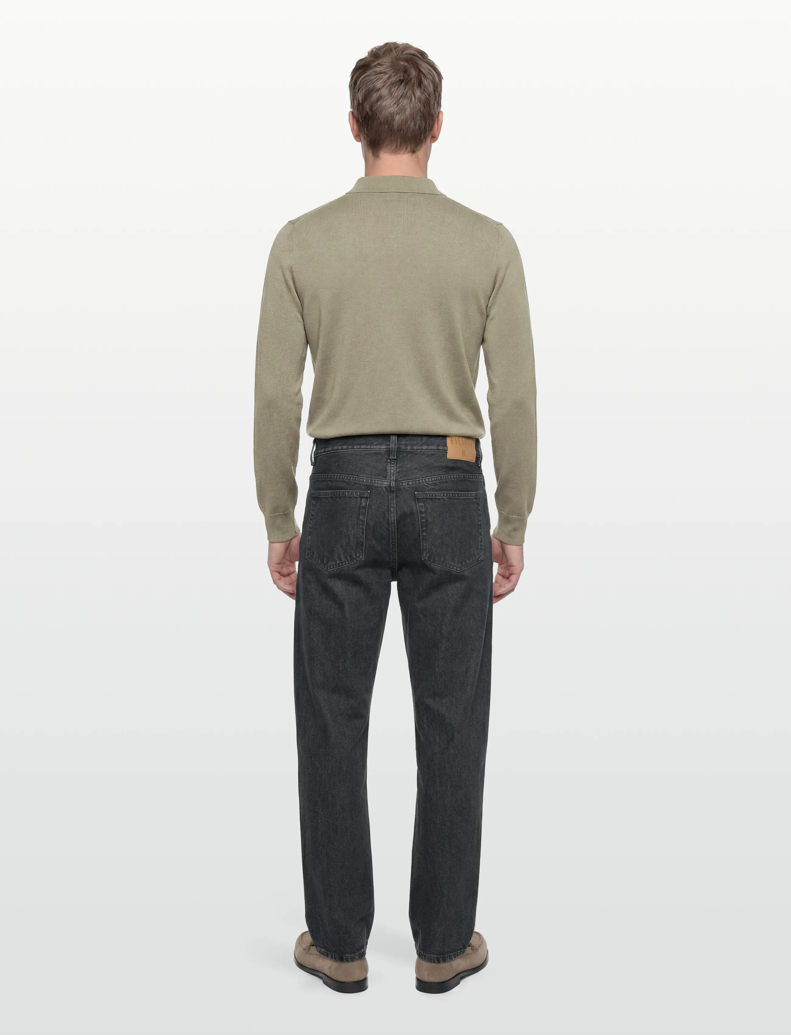 Filippa K - Tapered Cropped Jeans - tapered jeans - black wash - 4