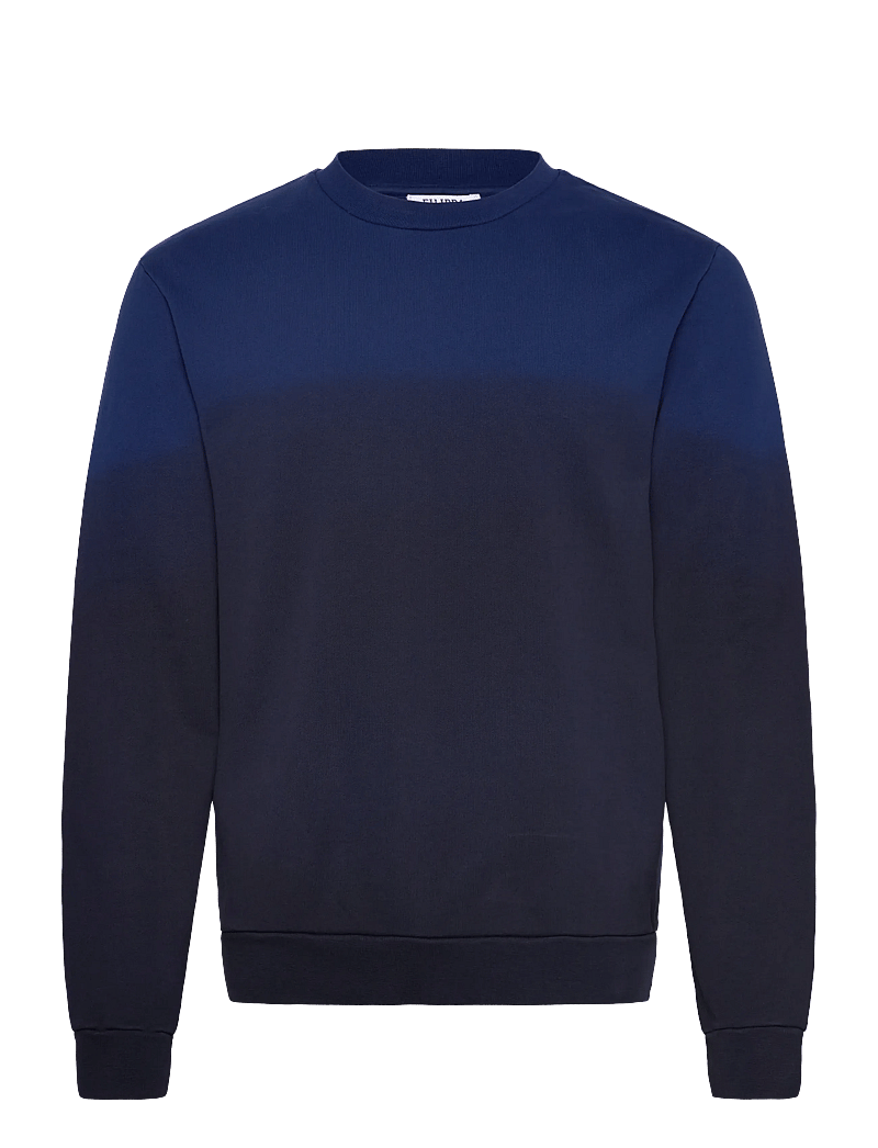 Filippa K - Cotton Dip-Dyed Sweatshirt - osta olukorra järgi - night blue/blue dip dye - 0