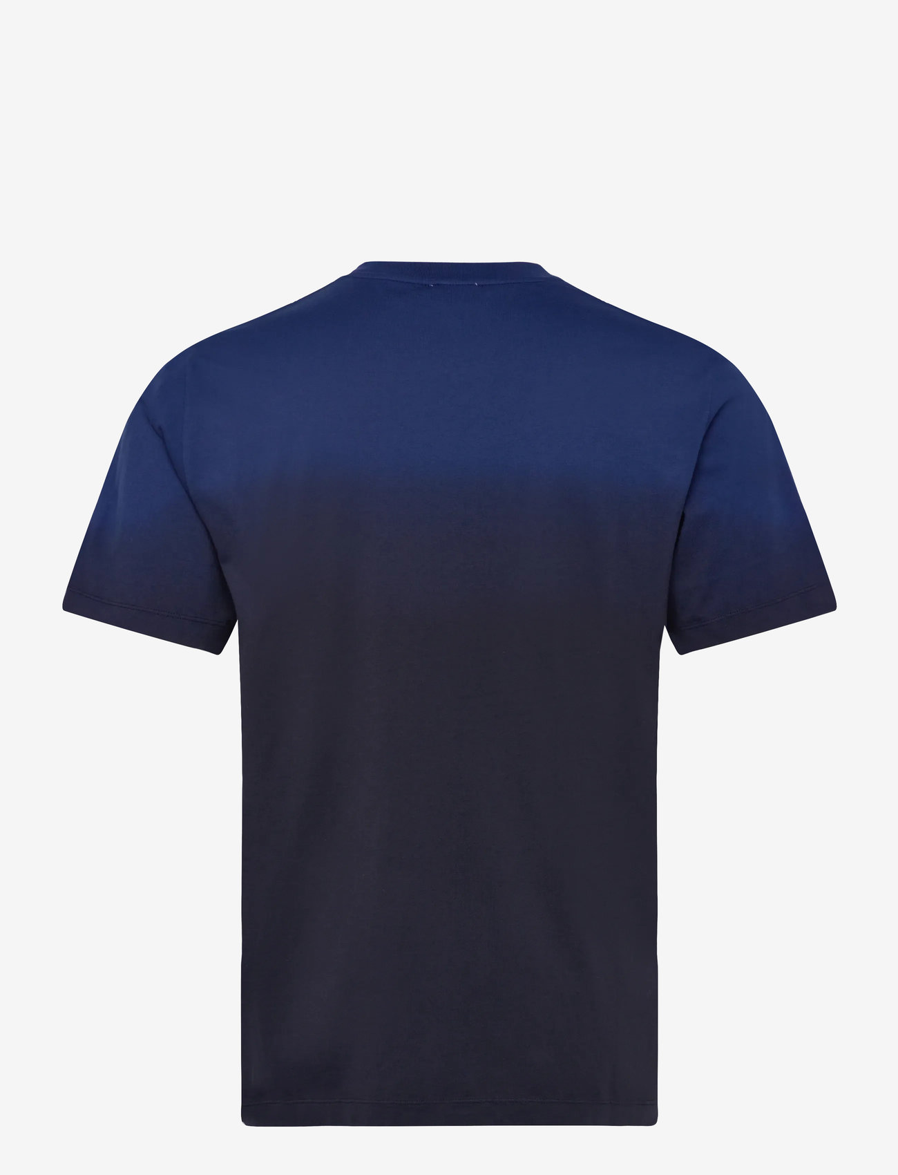 Filippa K - Cotton Dip-Dyed Tee - kortærmede t-shirts - night blue/blue dip dye - 1